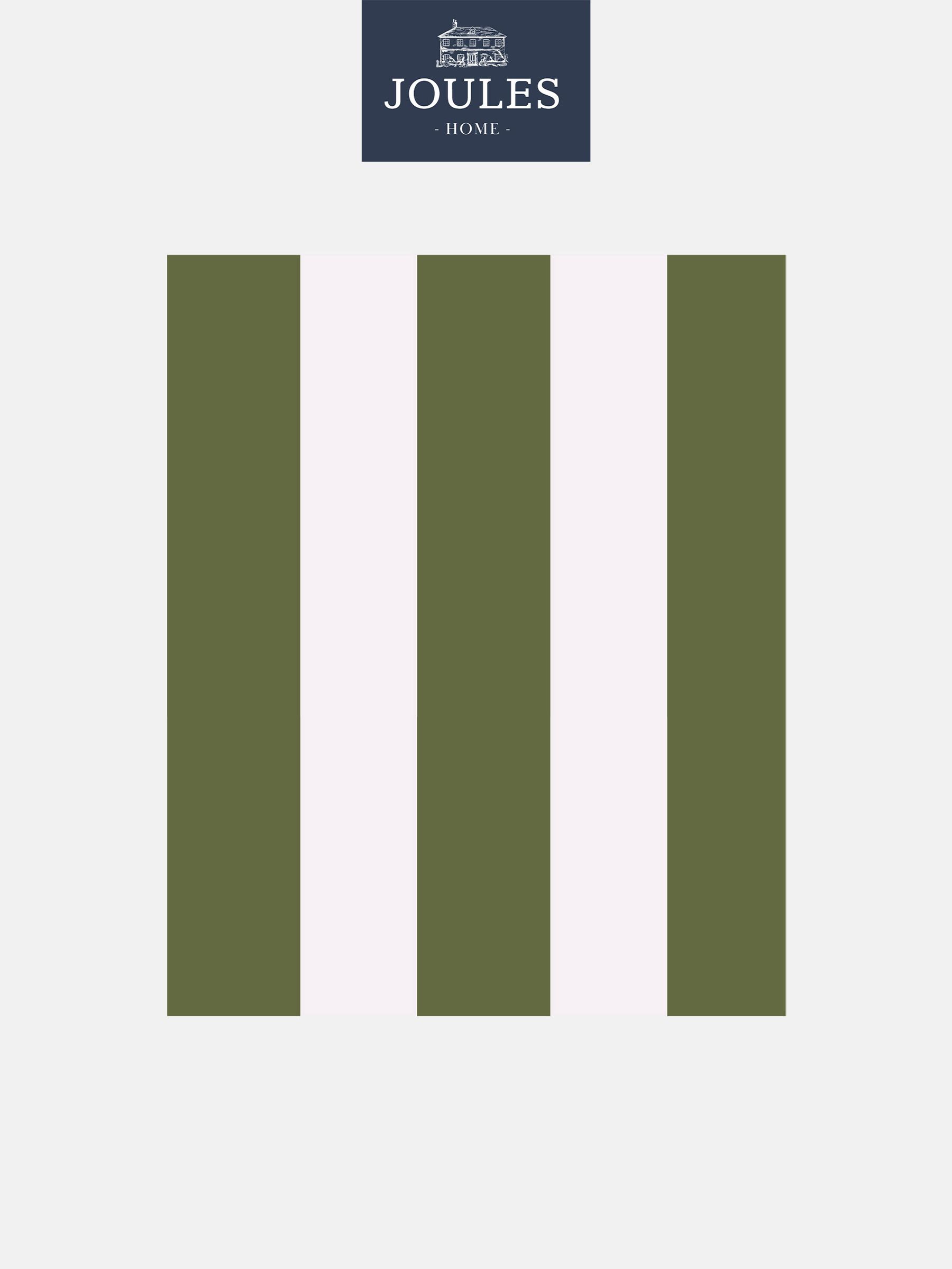 Olive Green Harborough Stripe 10M Wallpaper - Image 1 of 3