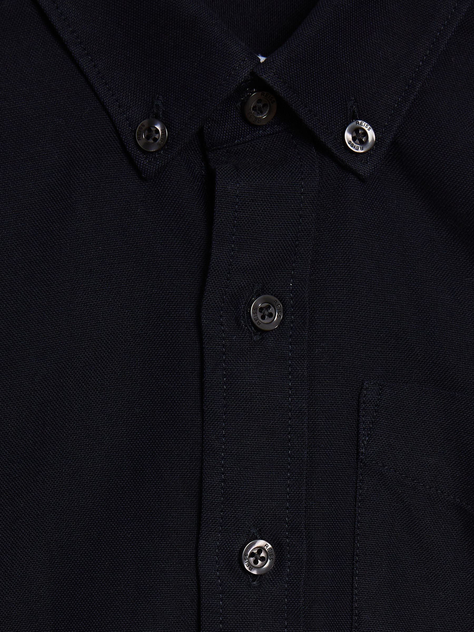9-14 yrs Button Down Oxford Shirt in Navy - Image 6 of 6