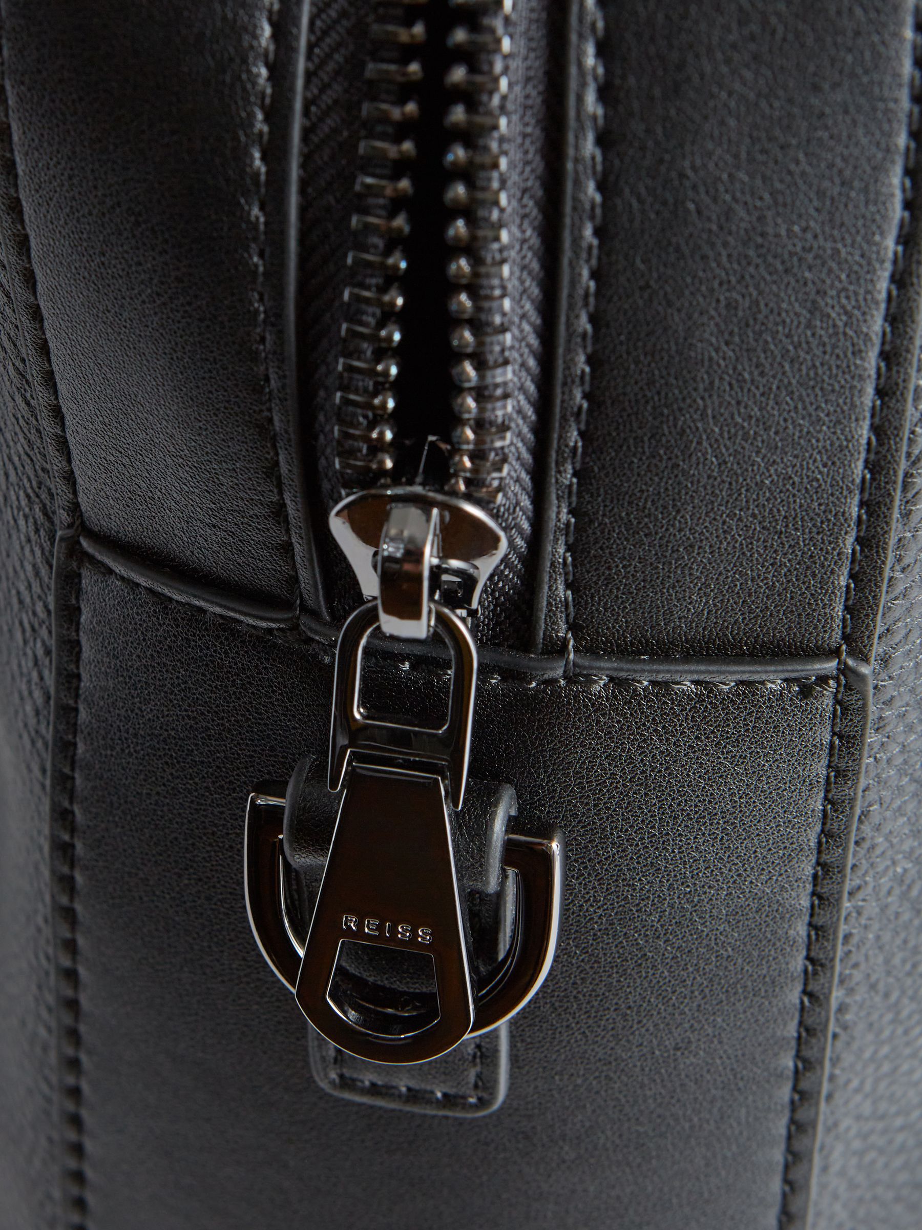 Leather Briefcase in Black - Image 7 of 8