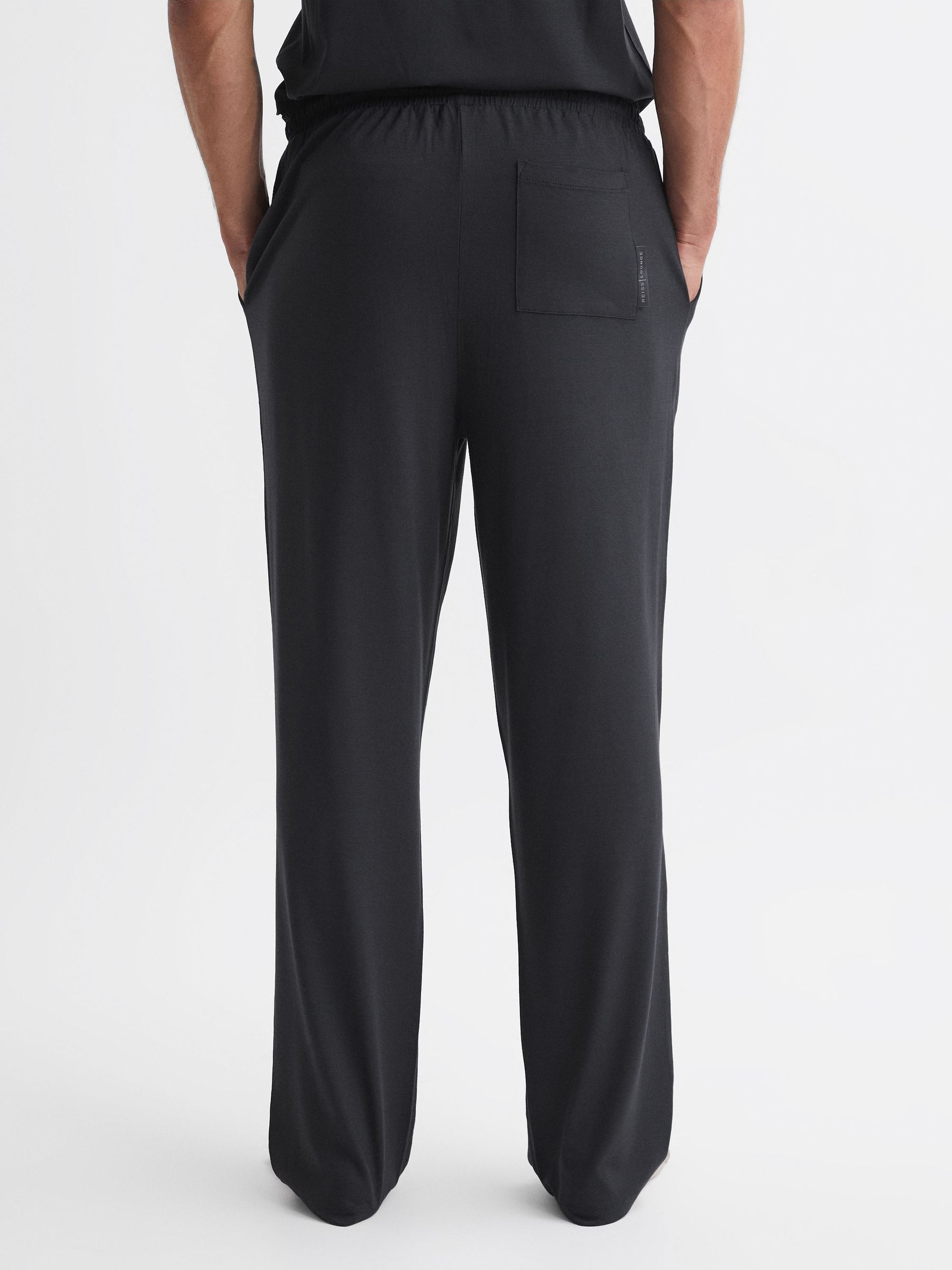 Jersey Drawstring Joggers in Charcoal - Image 5 of 5