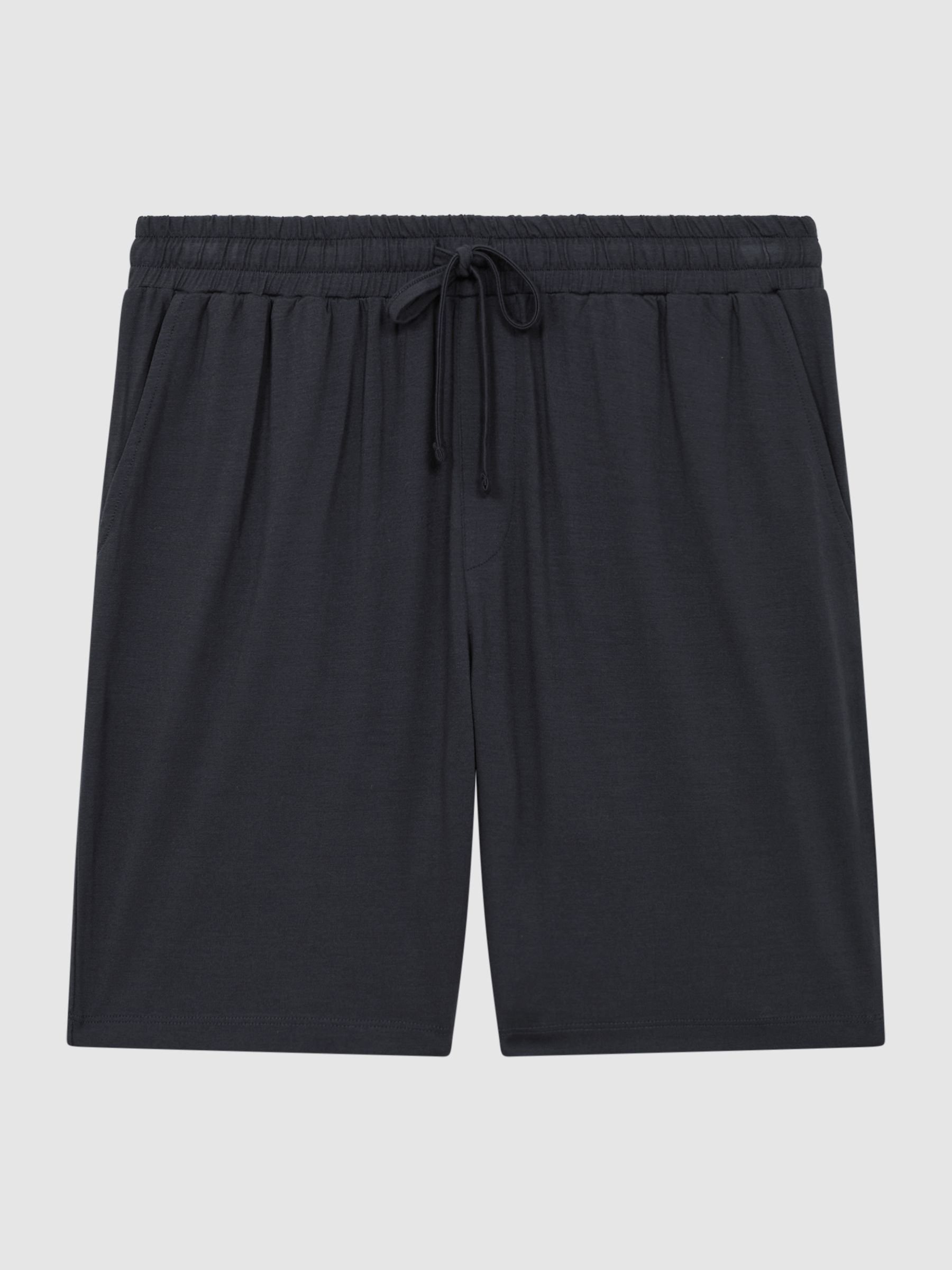 Jersey Drawstring Shorts in Charcoal - Image 2 of 4