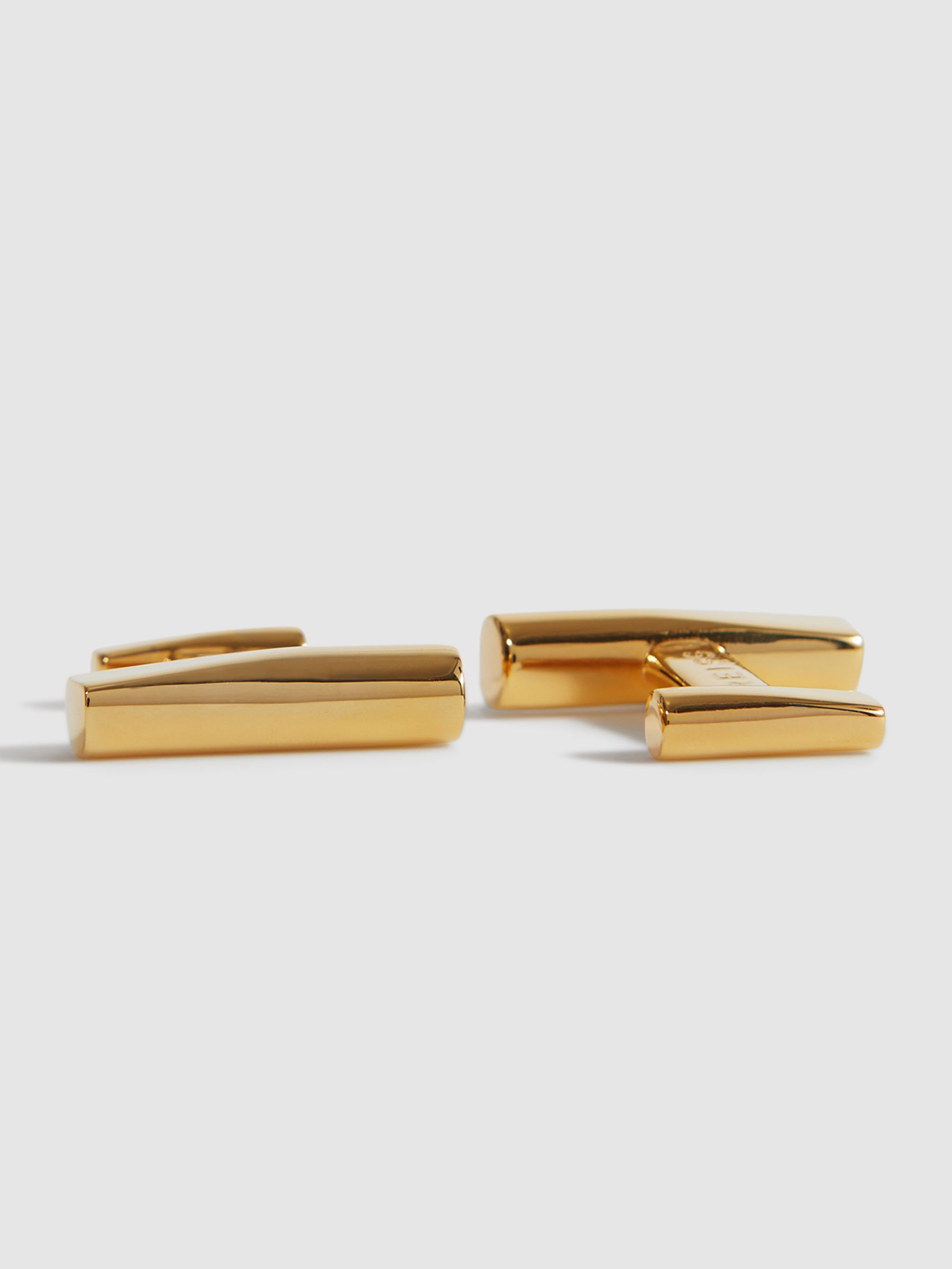Bar Cufflinks in Gold - Image 3 of 5