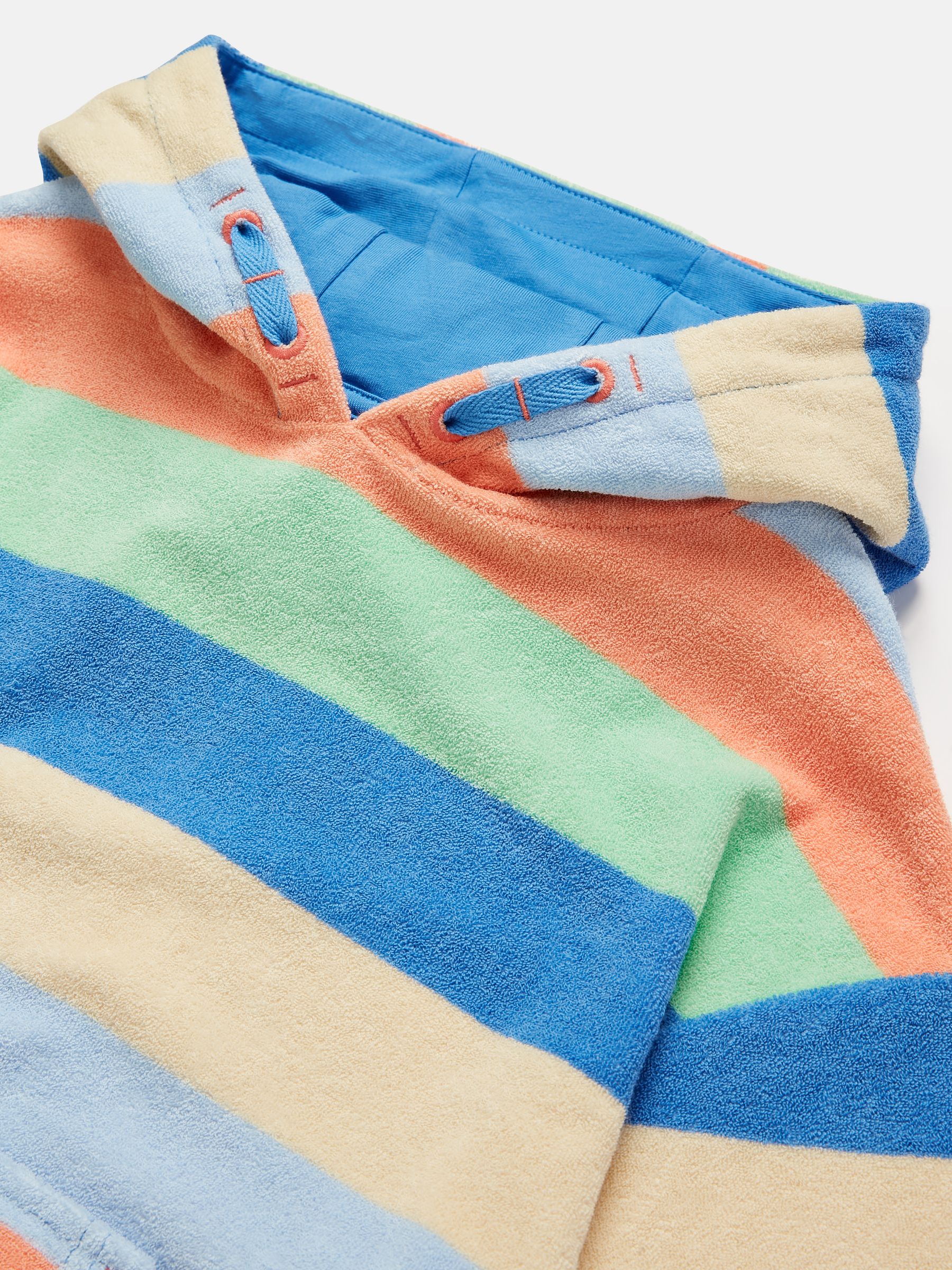 Kids' Shoreside Multi Stripe Towelling Hoodie - Image 4 of 5