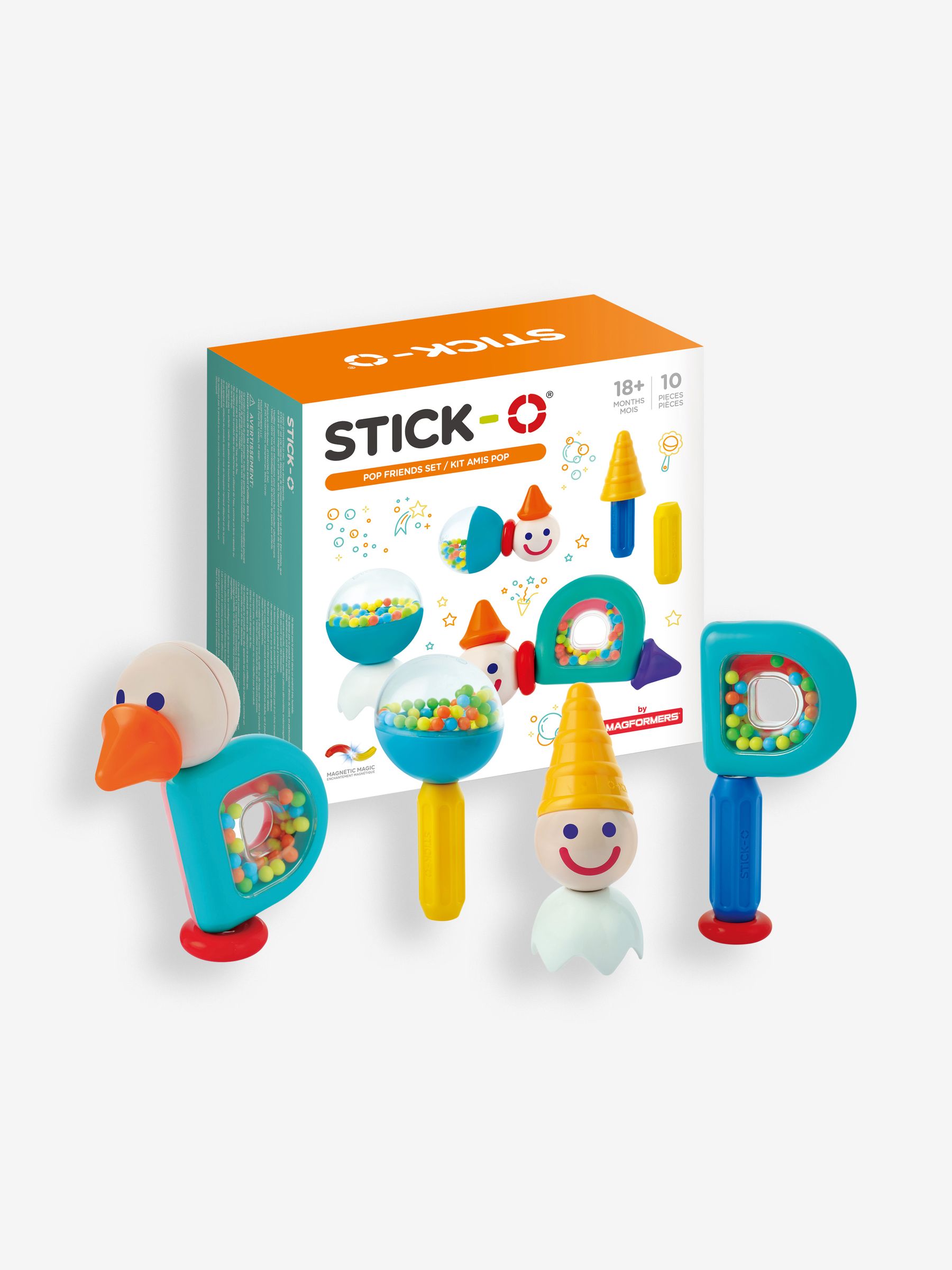 Stick -O Pop Shaker Friends Magnetic Rattle and Construction Set - Image 1 of 6