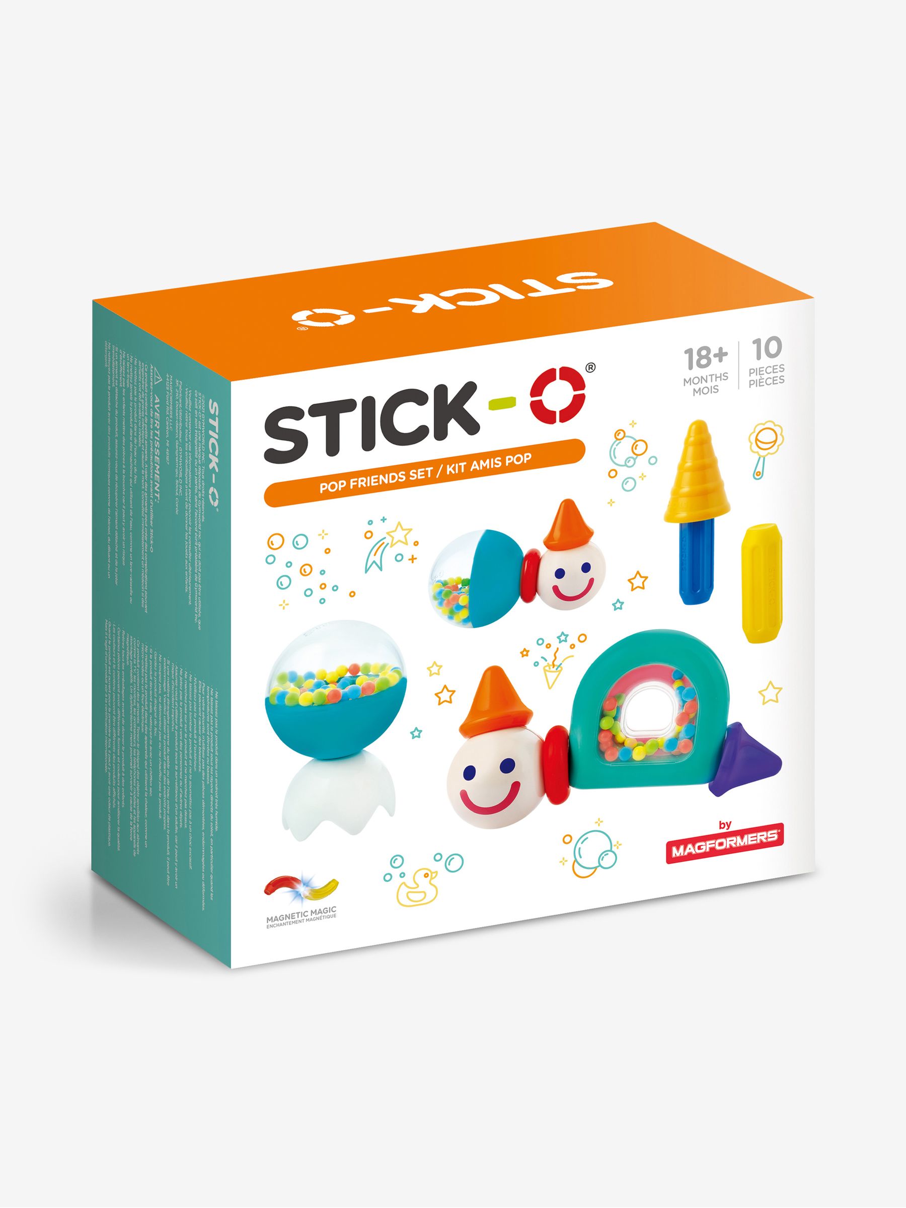 Stick -O Pop Shaker Friends Magnetic Rattle and Construction Set - Image 2 of 6