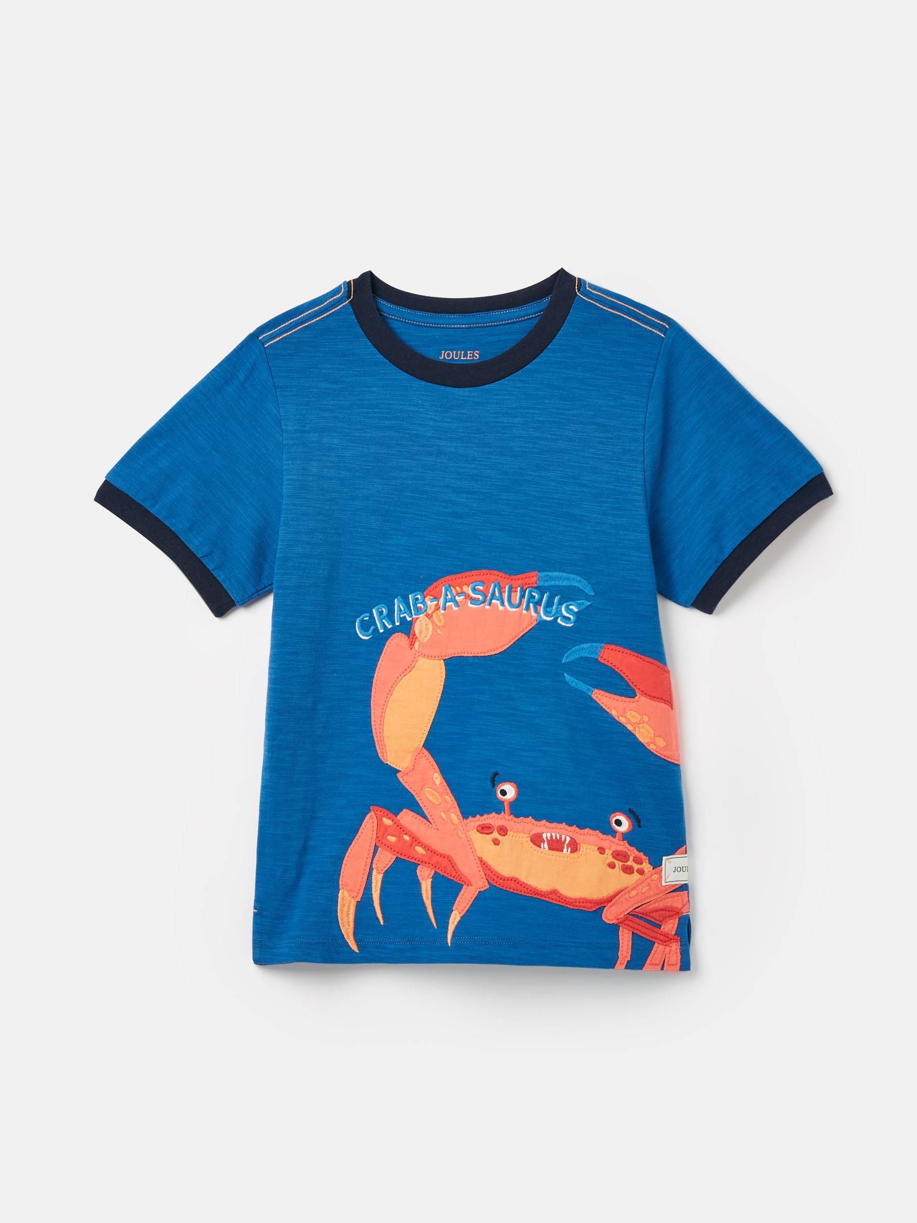 Boys' Archie Blue Crab Artwork T-Shirt - Image 1 of 7
