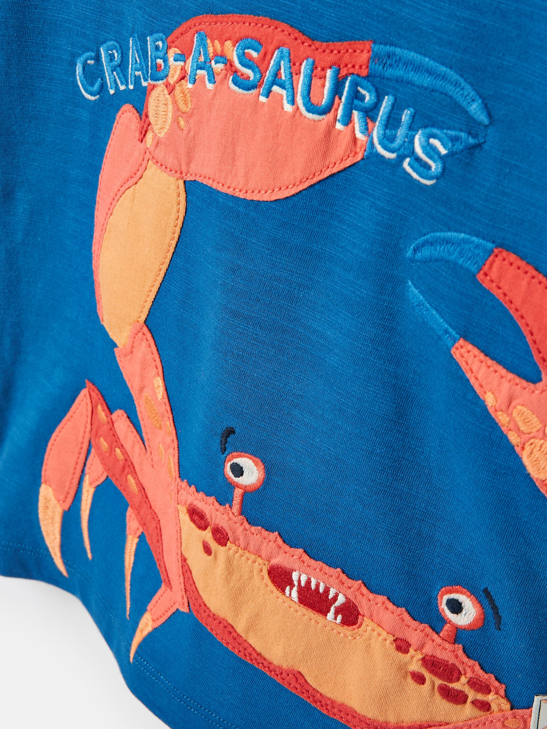 Boys' Archie Blue Crab Artwork T-Shirt - Image 7 of 7