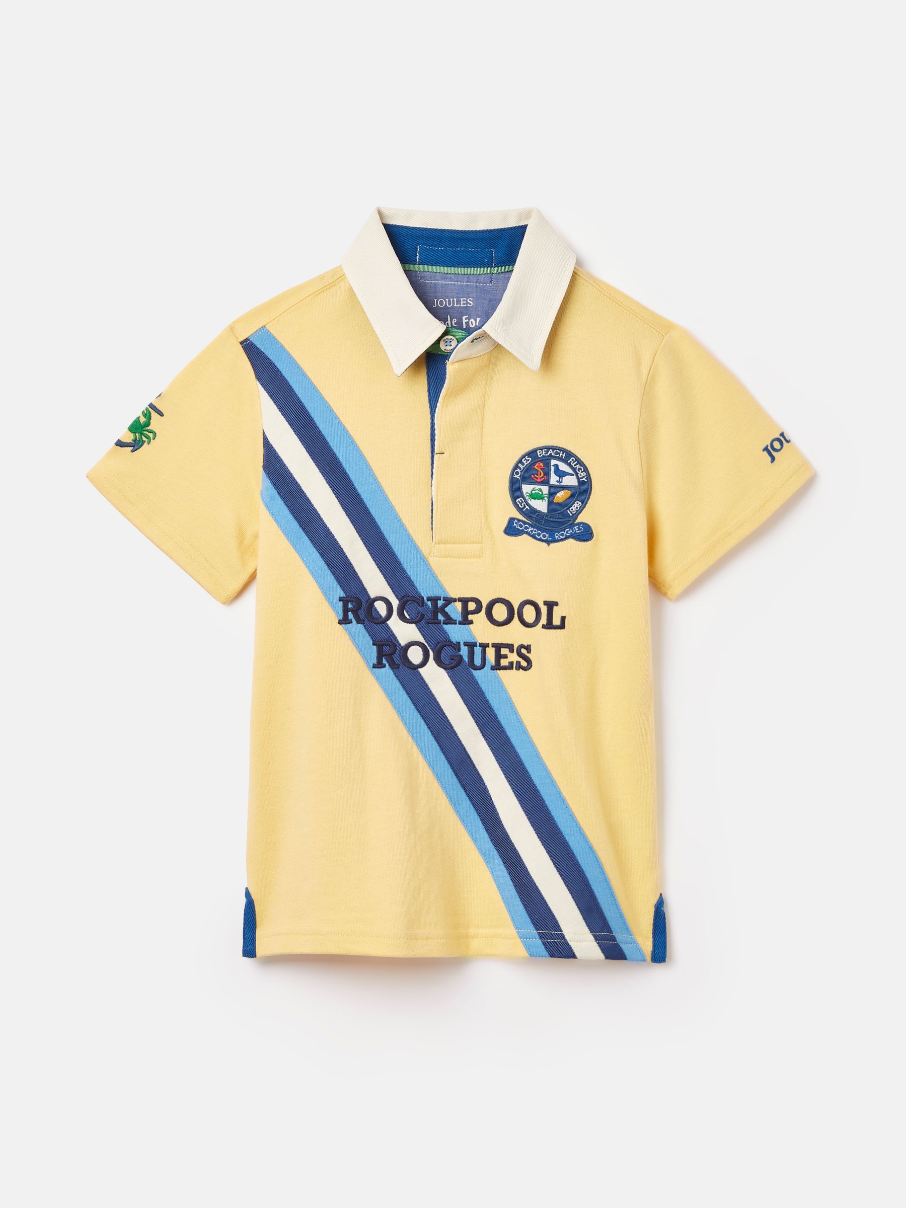 Boys' Tournament Yellow Rugby Jersey Polo Shirt - Image 1 of 6