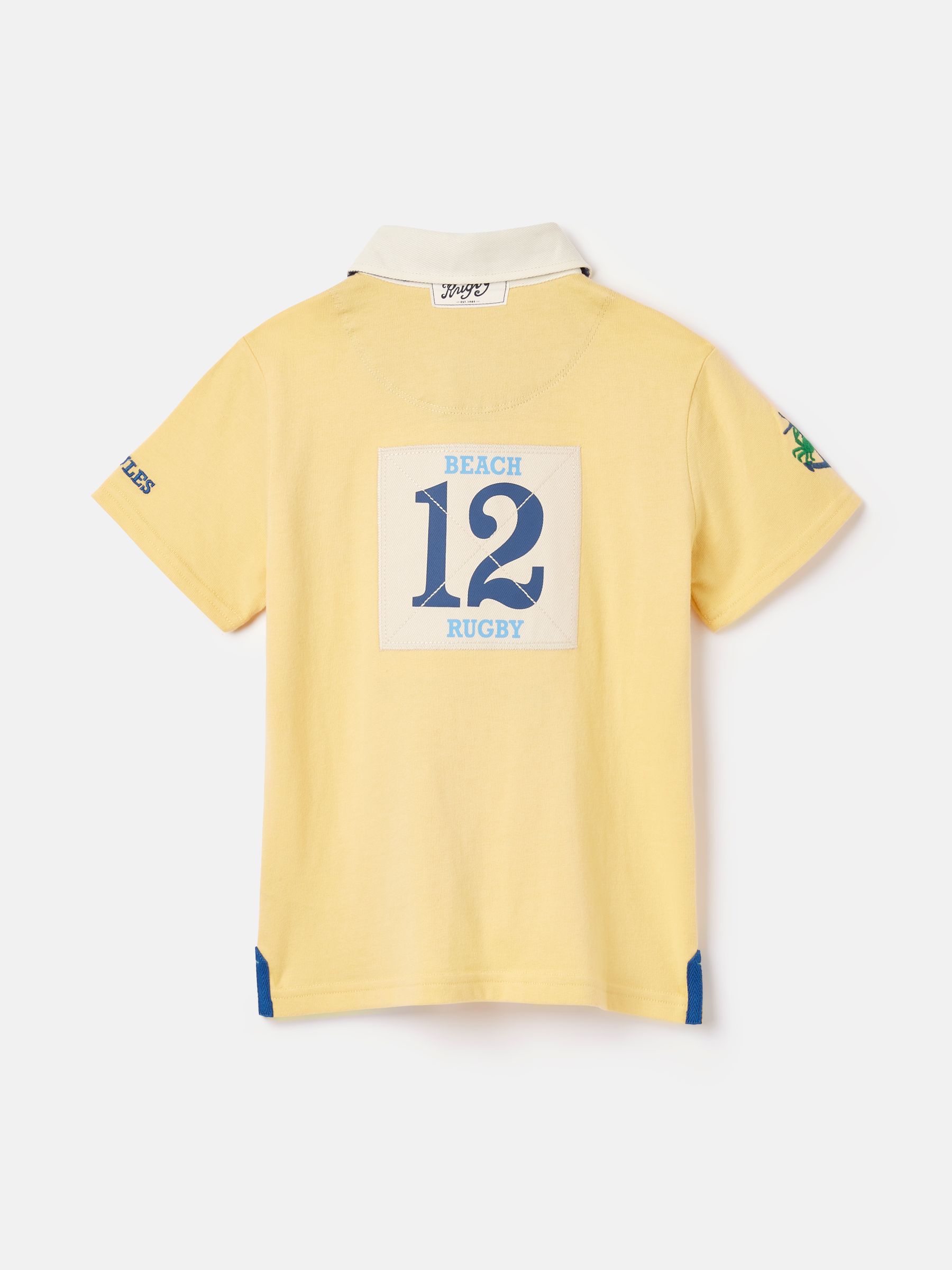 Boys' Tournament Yellow Rugby Jersey Polo Shirt - Image 2 of 6