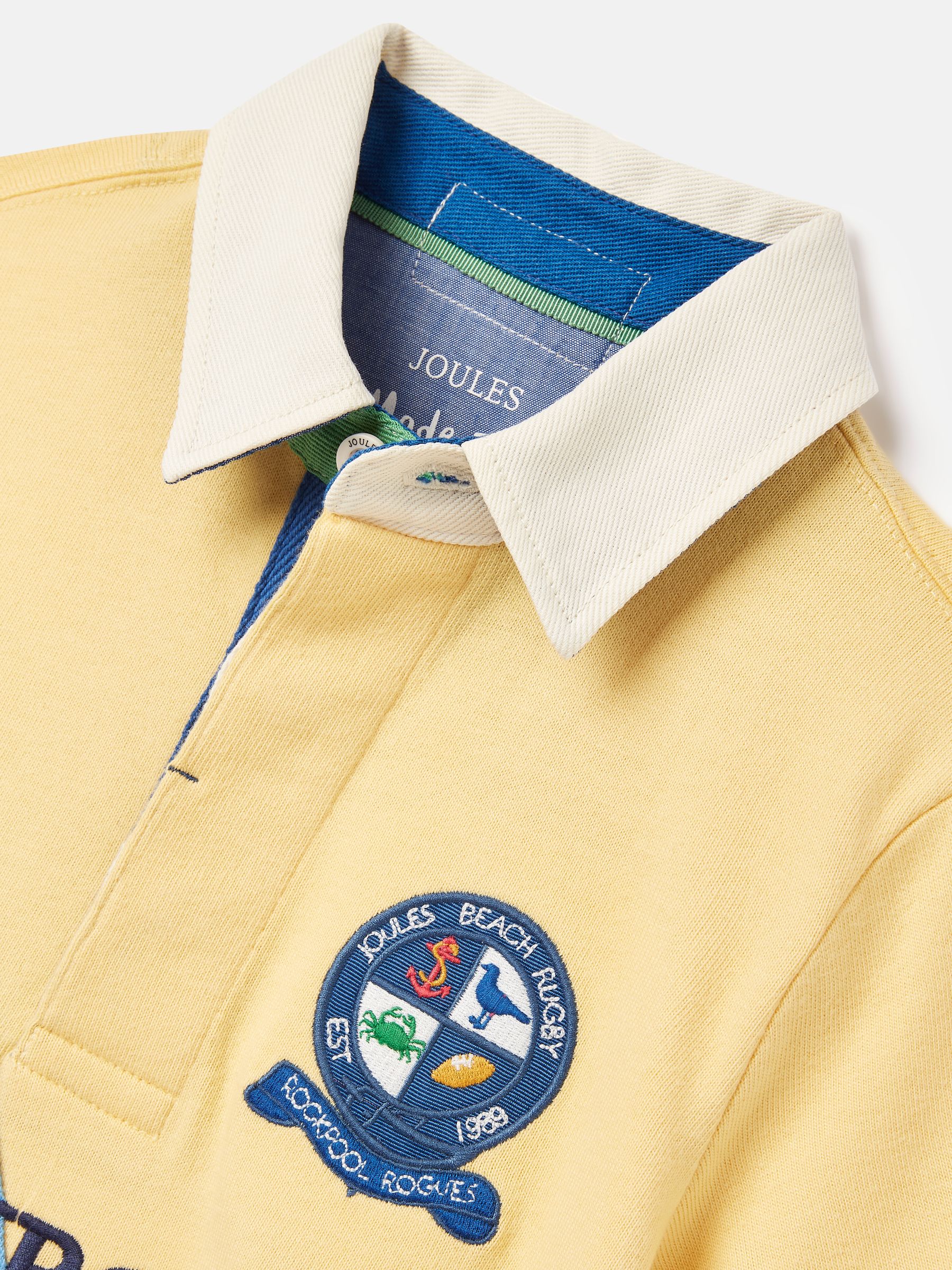 Boys' Tournament Yellow Rugby Jersey Polo Shirt - Image 3 of 6