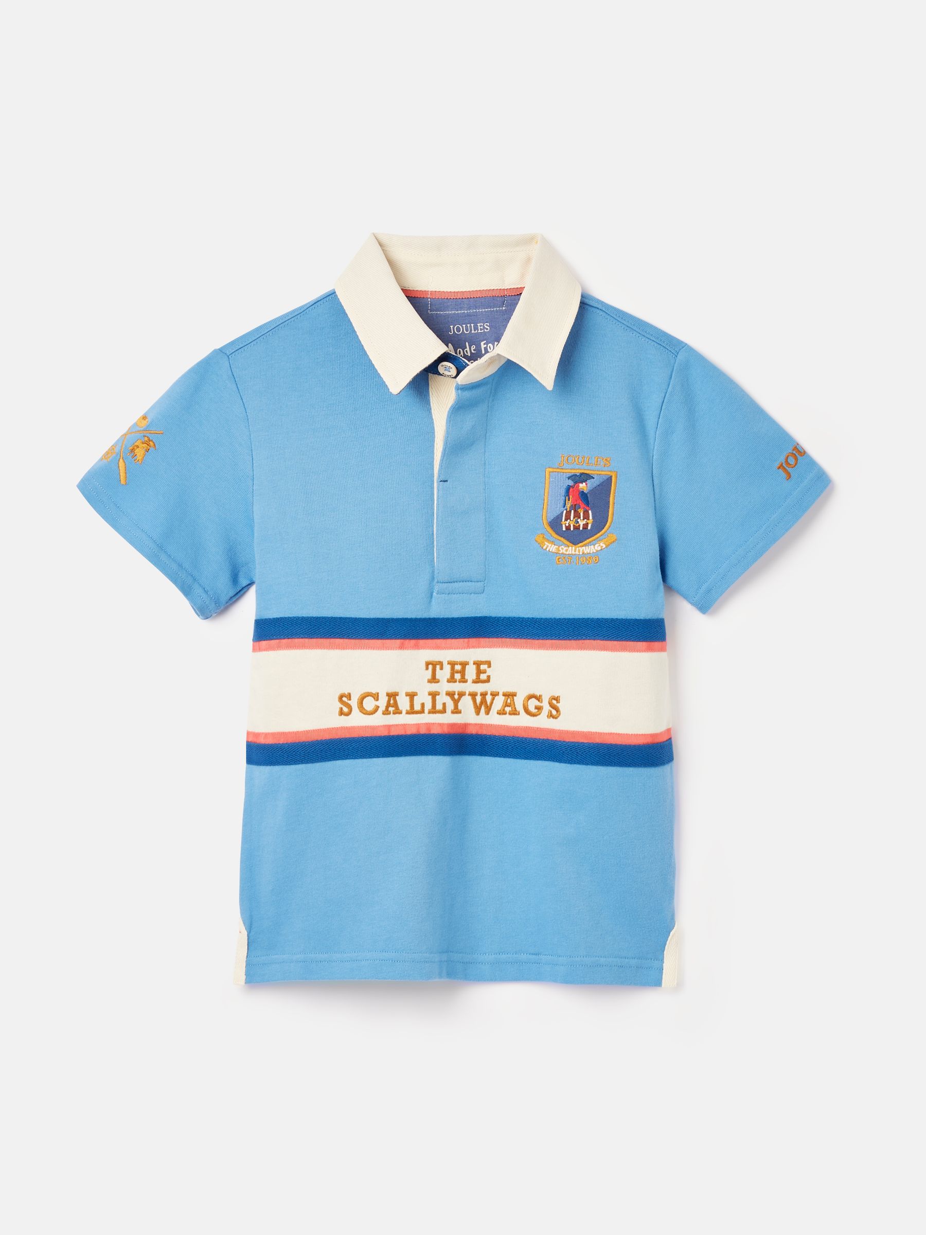 Boys' Tournament Blue Rugby Jersey Polo Shirt - Image 1 of 6
