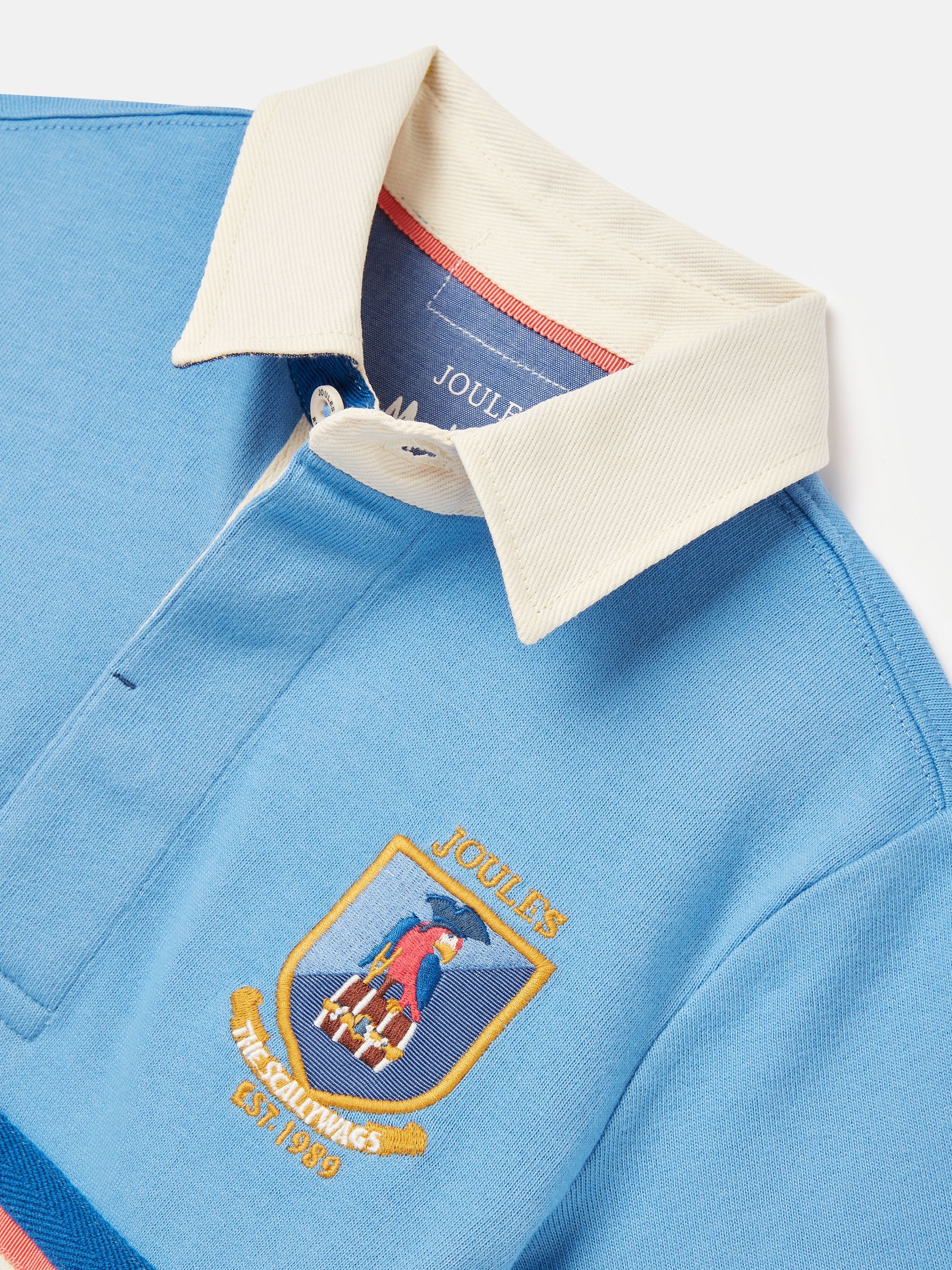 Boys' Tournament Blue Rugby Jersey Polo Shirt - Image 3 of 6