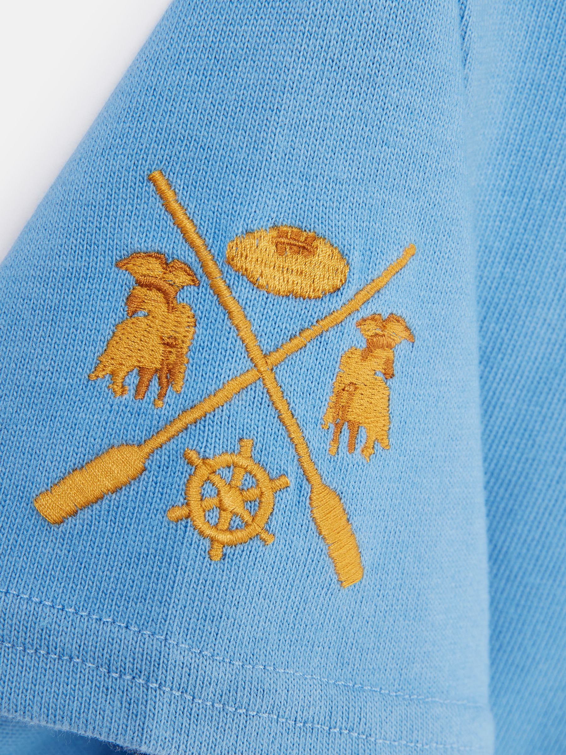 Boys' Tournament Blue Rugby Jersey Polo Shirt - Image 6 of 6