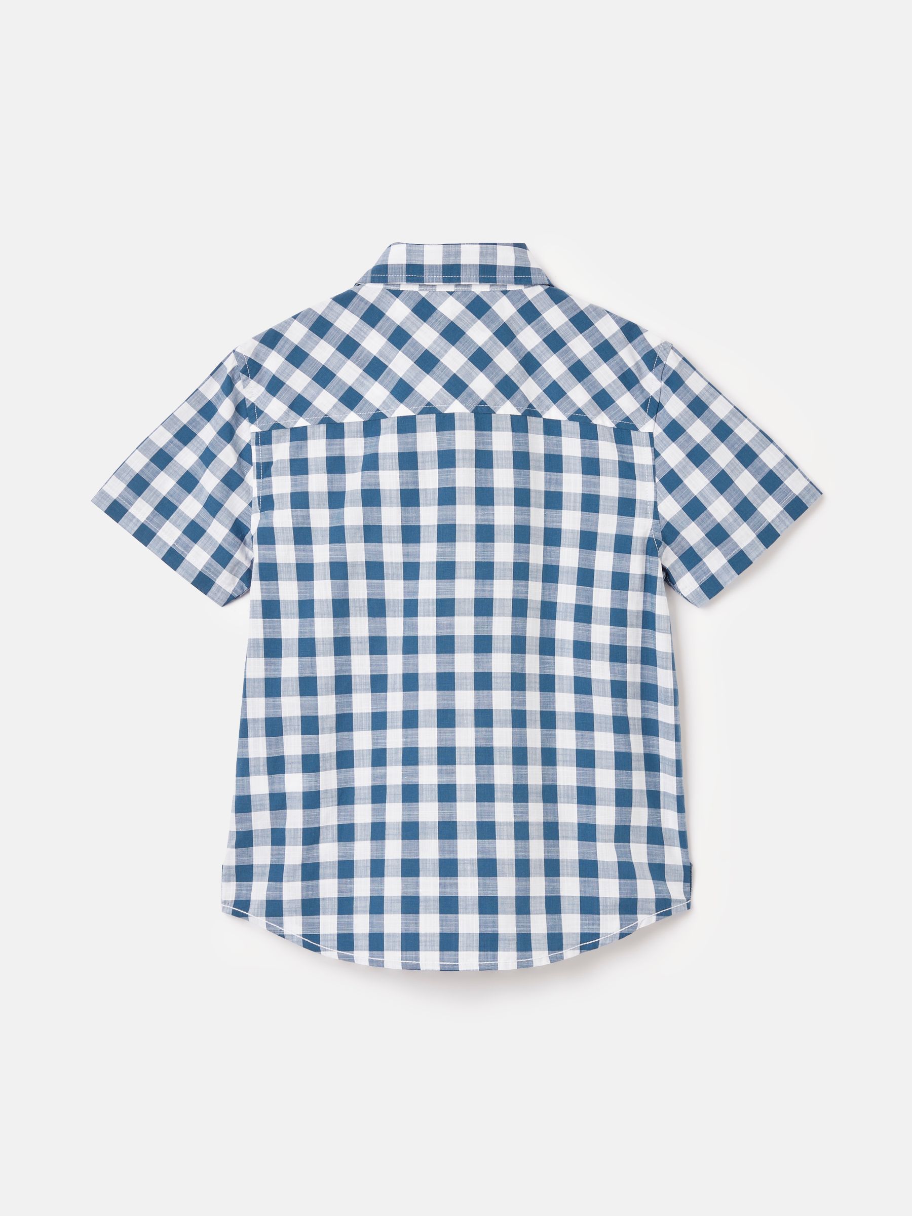 Boys' Wilson Blue Cotton Check Shirt - Image 2 of 5