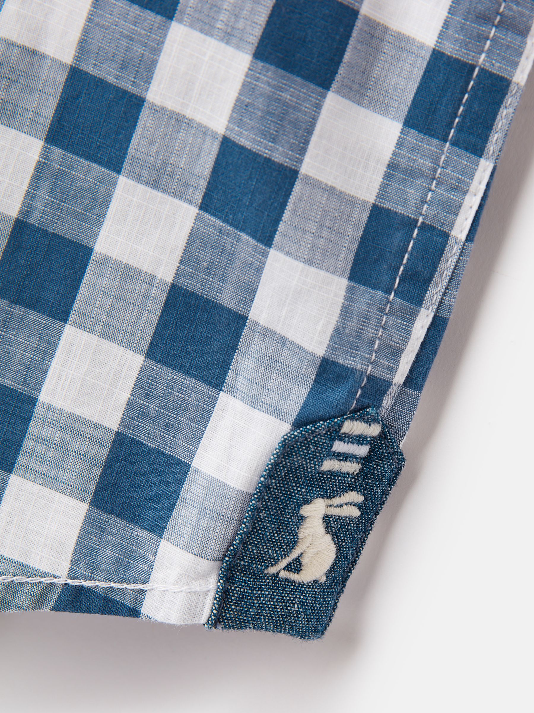 Boys' Wilson Blue Cotton Check Shirt - Image 5 of 5