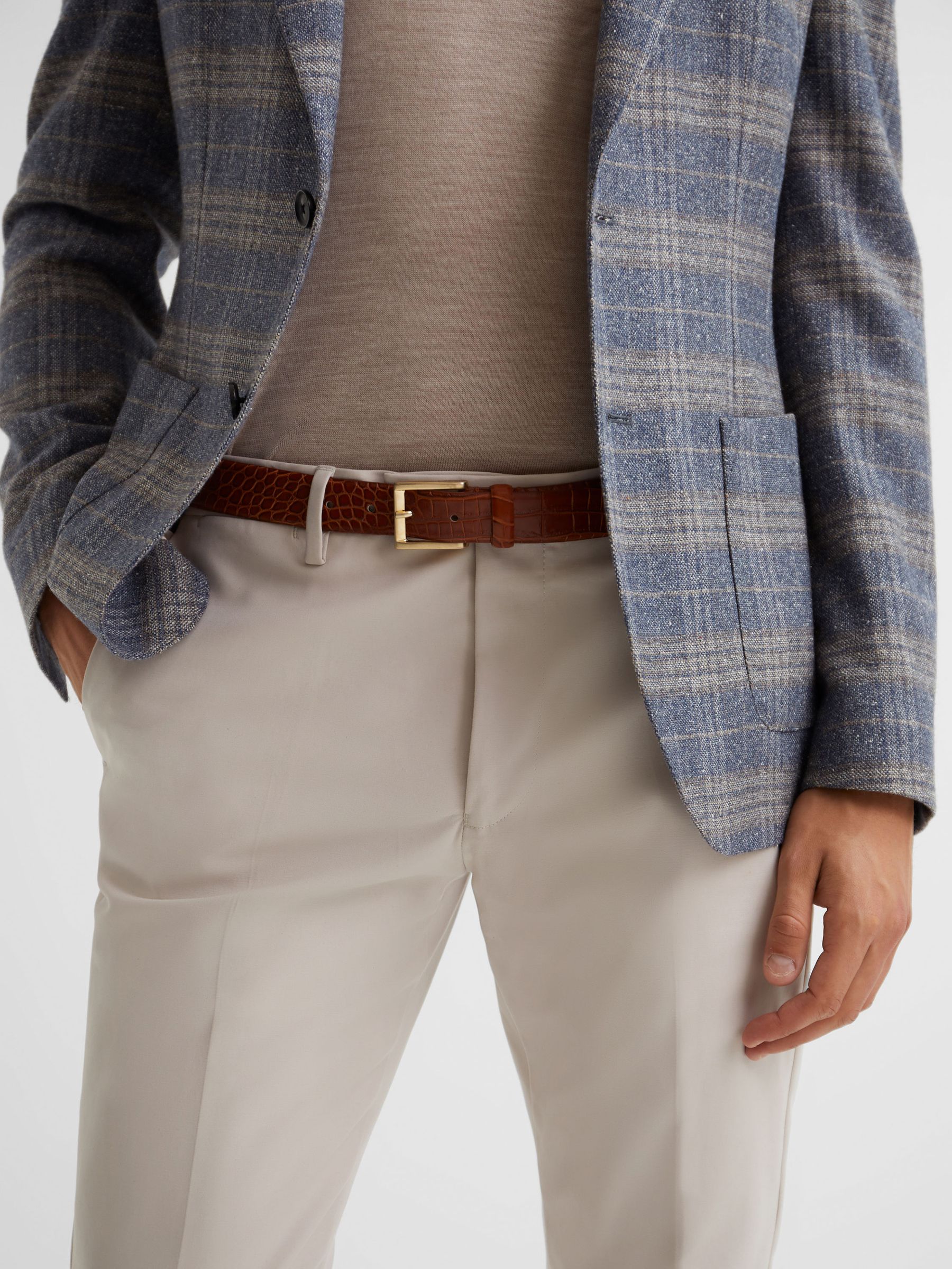 Leather Belt in Tan - Image 2 of 5