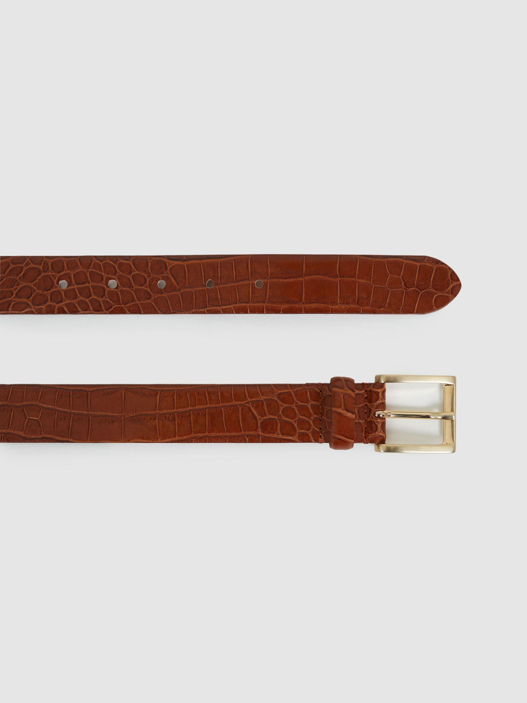Leather Belt in Tan - Image 3 of 5