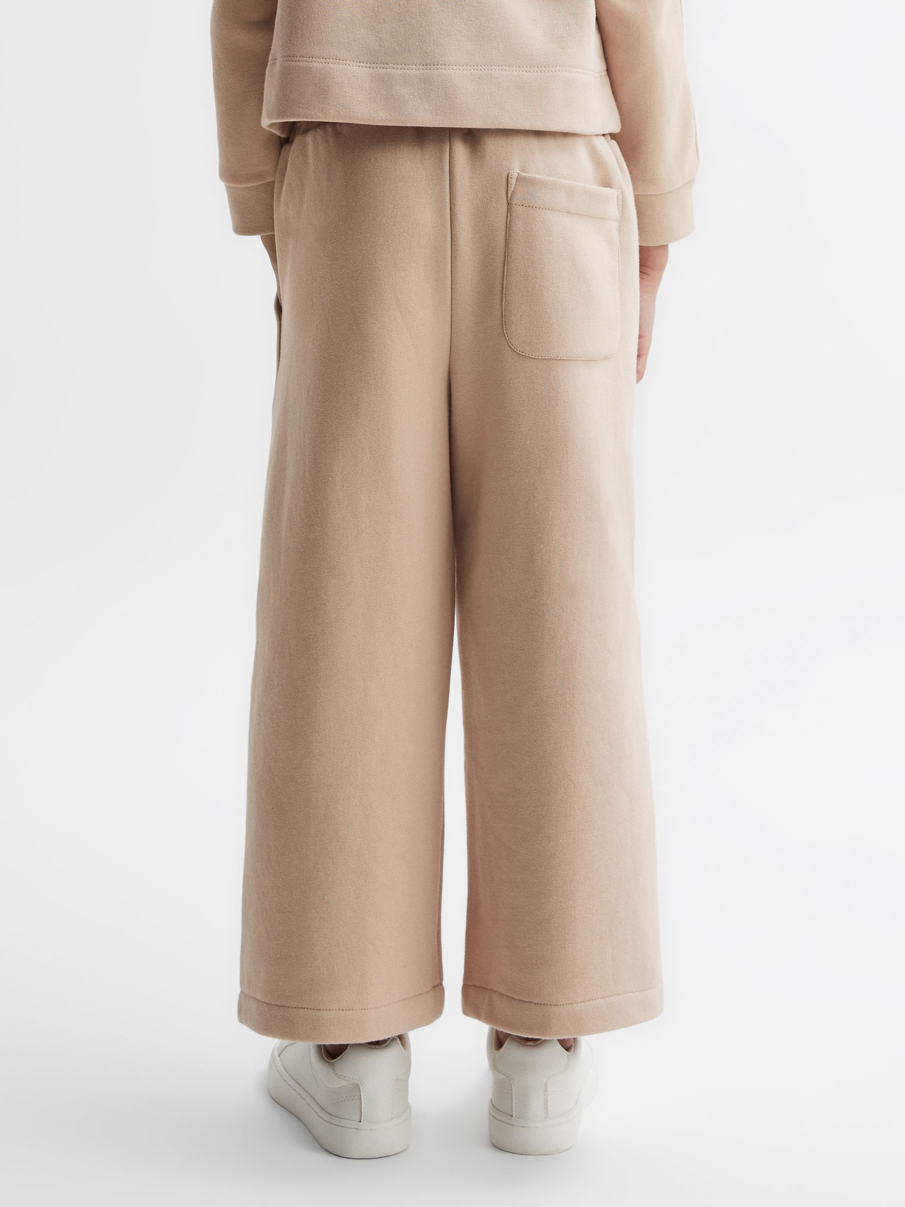 9-14 yrs Drawstring Stripe Joggers in Camel - Image 5 of 6