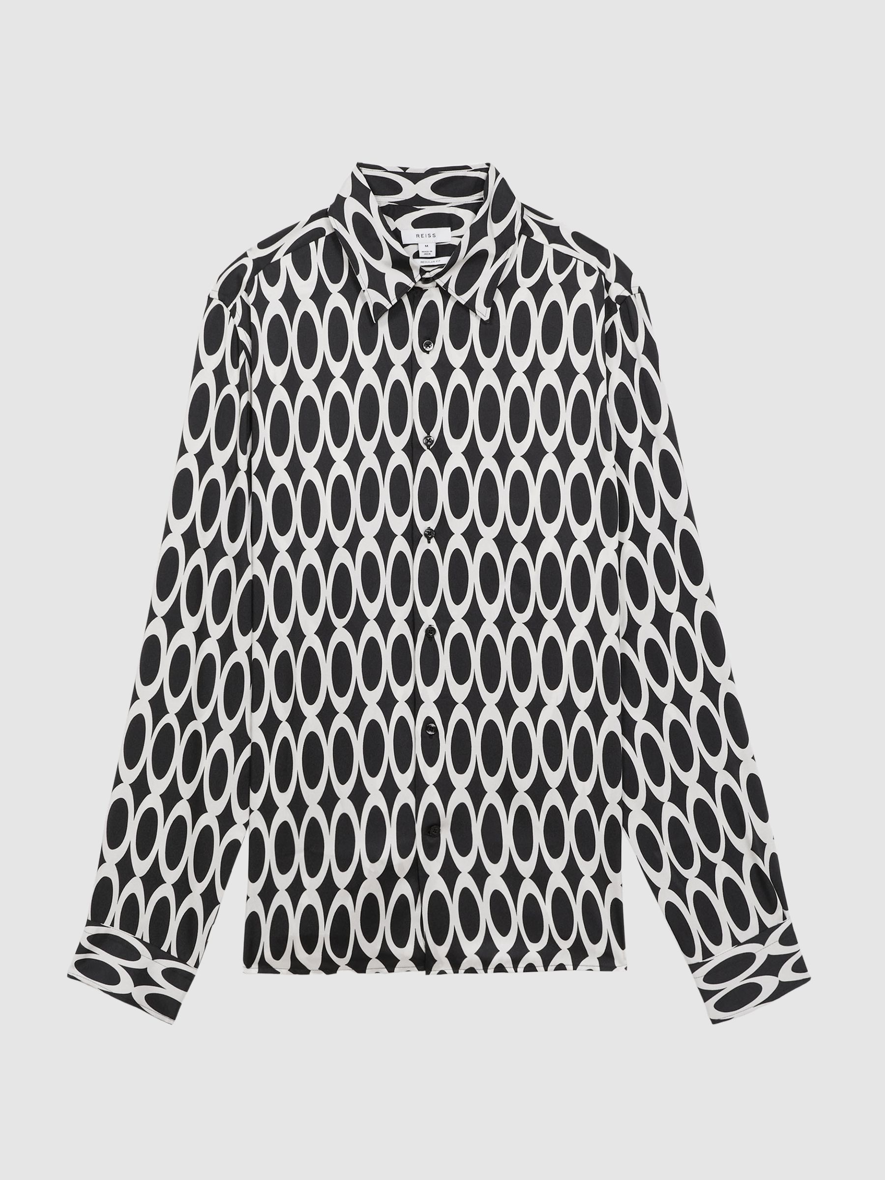 Monogram Button-Through Shirt in Black - Image 2 of 5