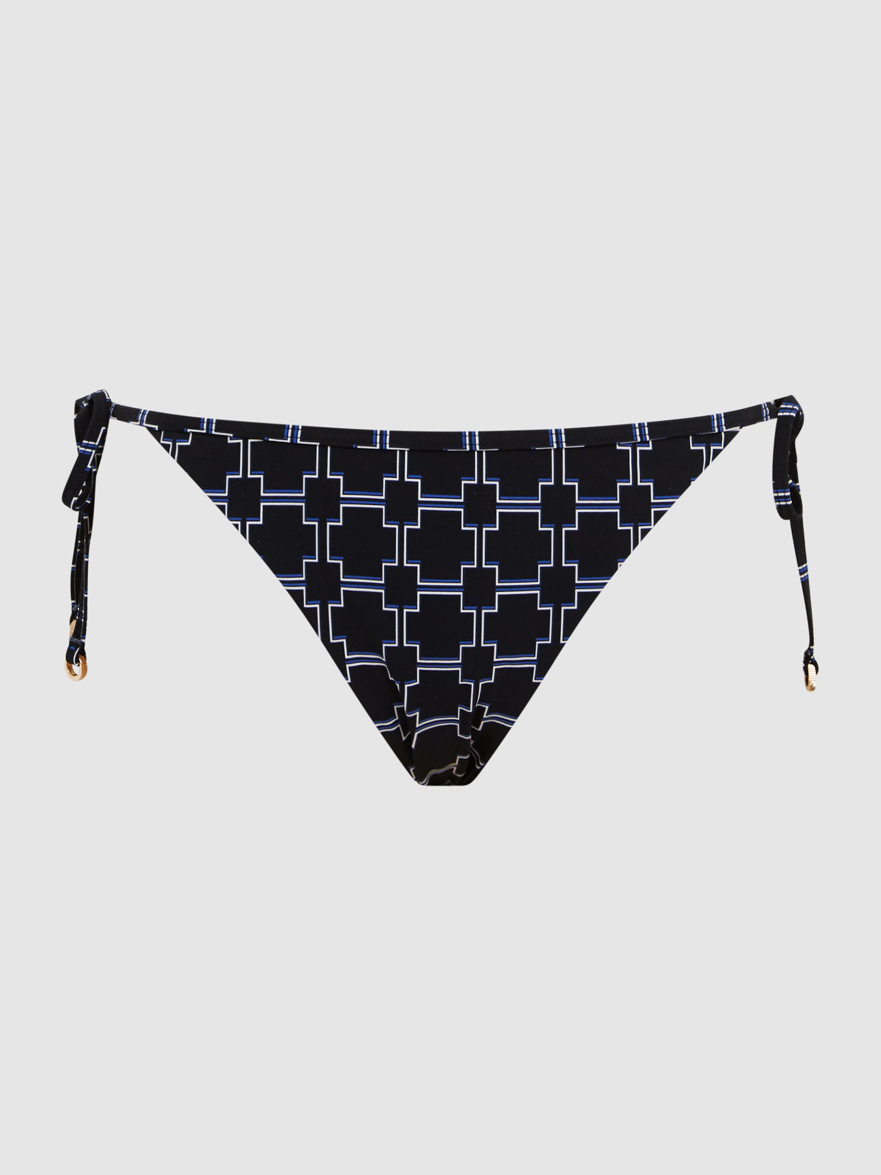 Tie Side Printed Bikini Bottoms in Black/White - Image 2 of 7 Tie Side Printed Bikini Bottoms in Black/White - Image 2 of 7