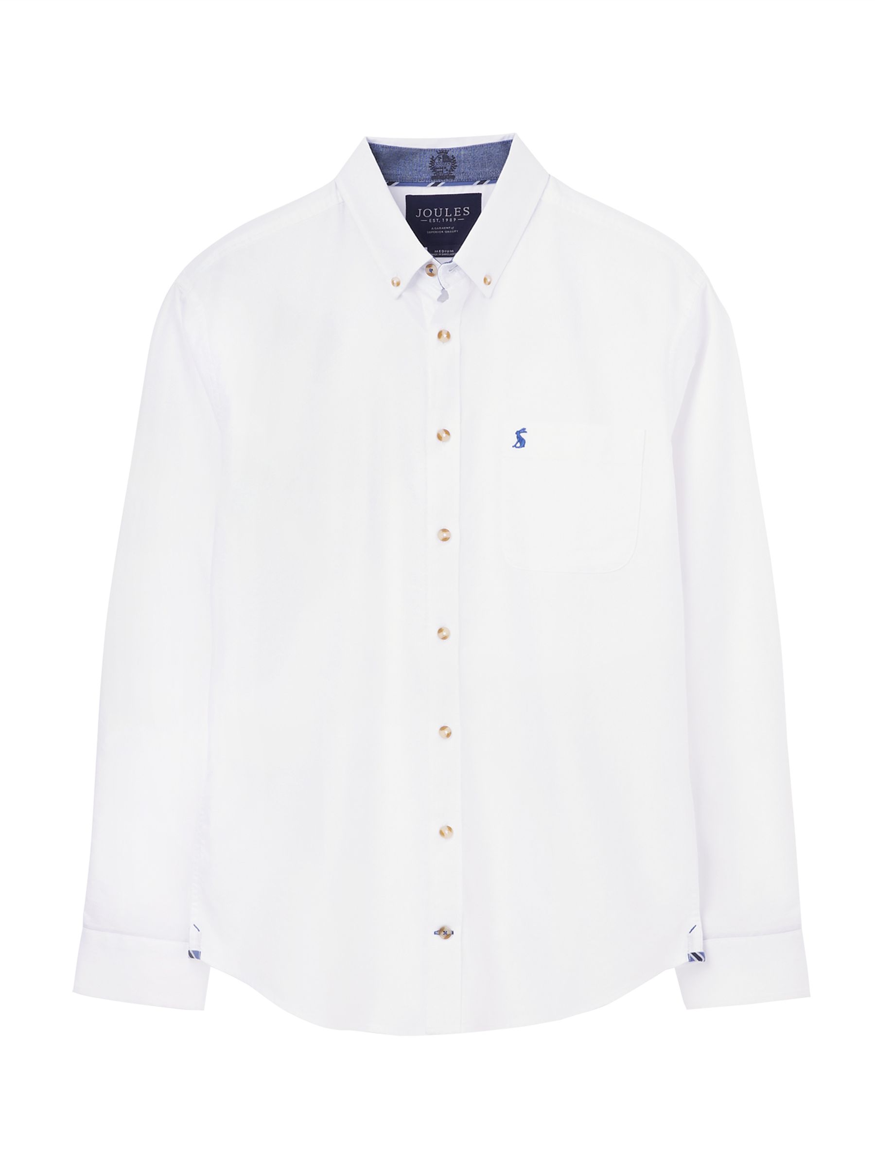 White Classic Fit Coloured Shirt - Image 1 of 1