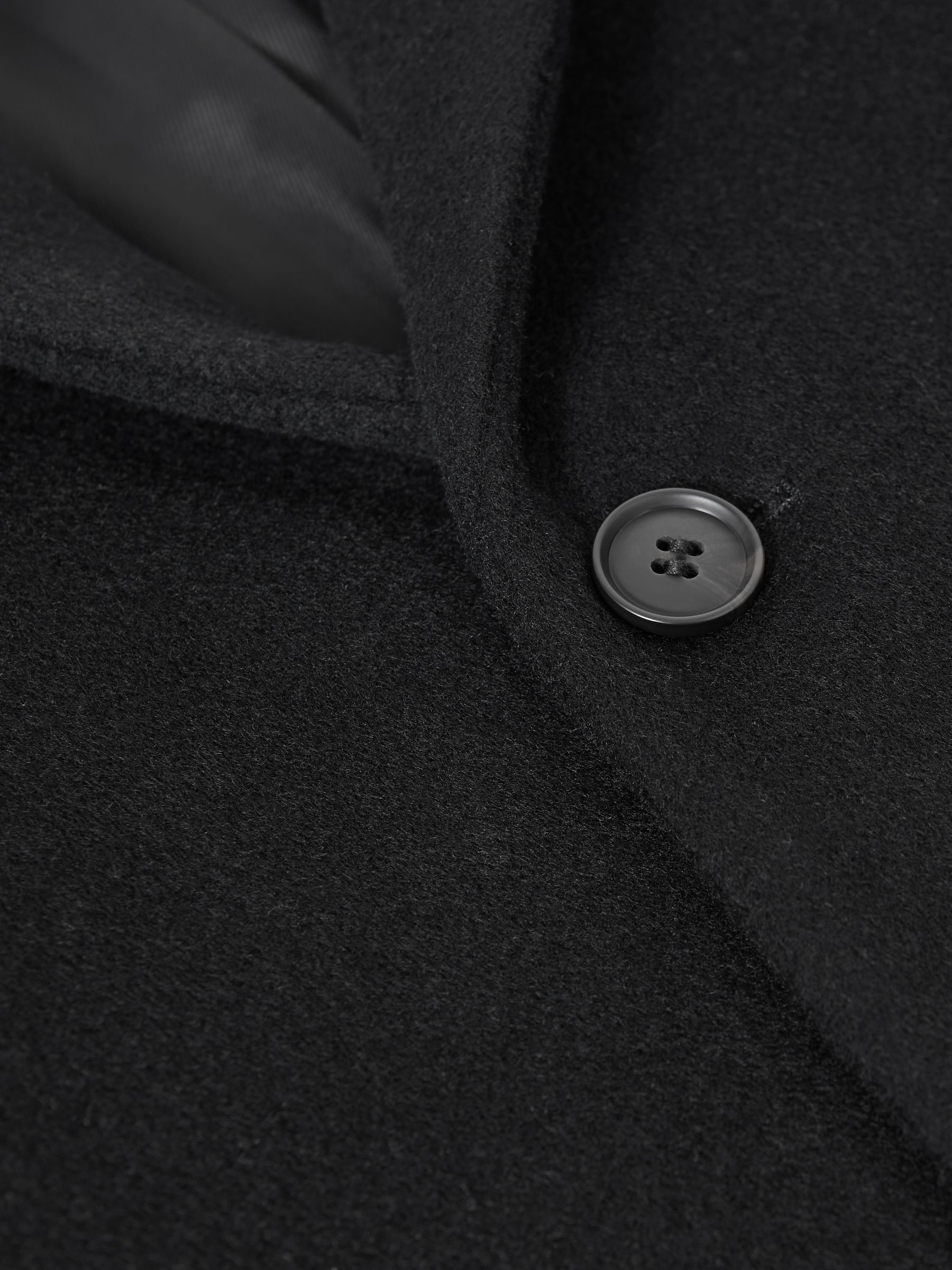 3-9 yrs Single Breasted Epsom Overcoat in Black - Image 7 of 7