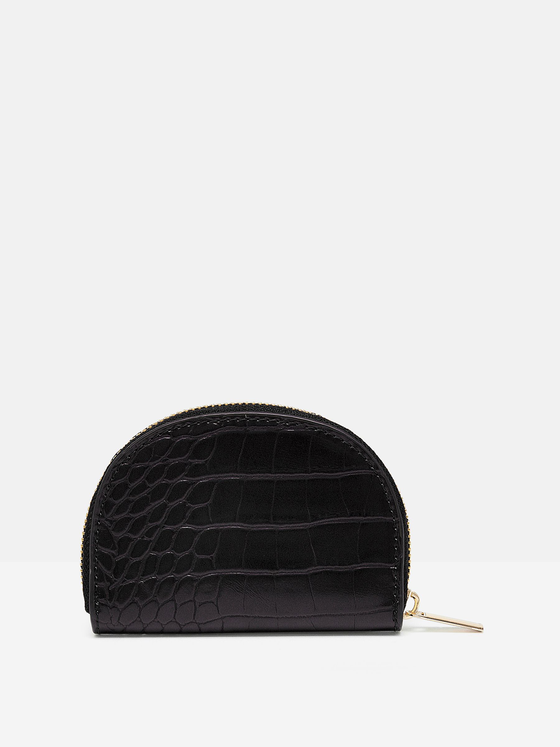 Harwell Black Half Moon Croc Effect Coin Purse - Image 2 of 3