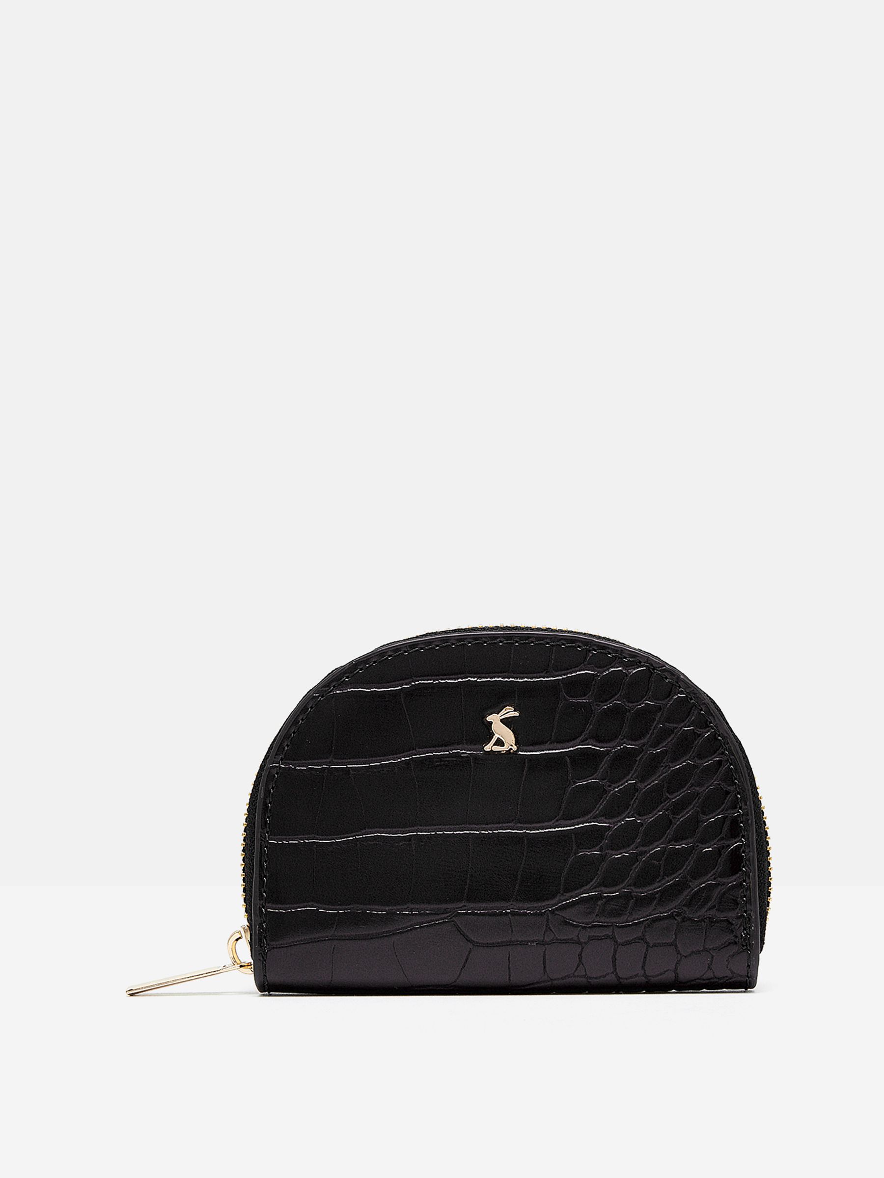 Harwell Black Half Moon Croc Effect Coin Purse - Image 3 of 3