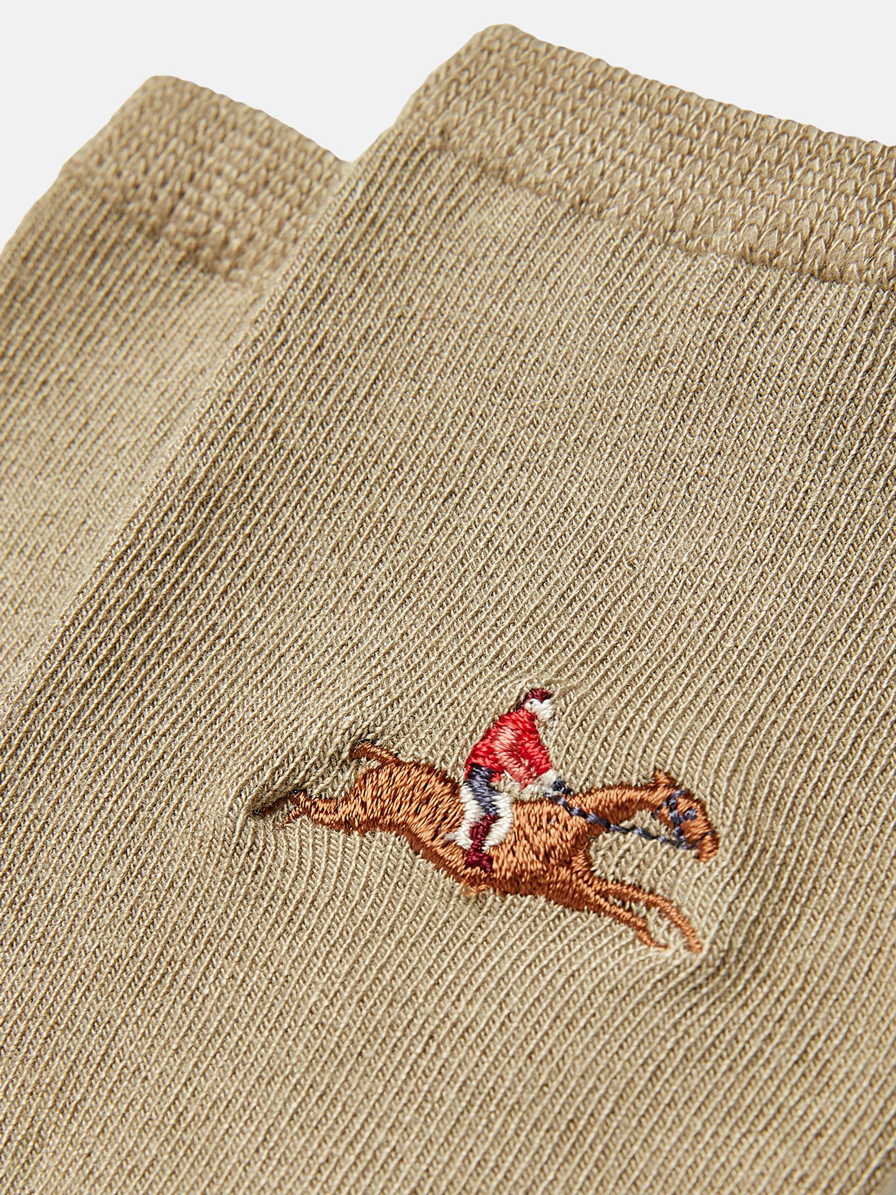 Embroidered Brown Ankle Socks - Image 3 of 3