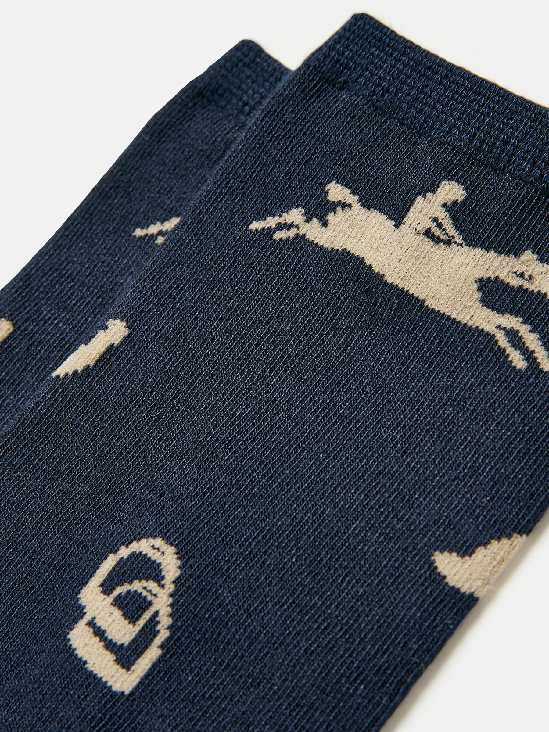 Excellent Everyday Navy Equestrian Ankle Socks - Image 3 of 3