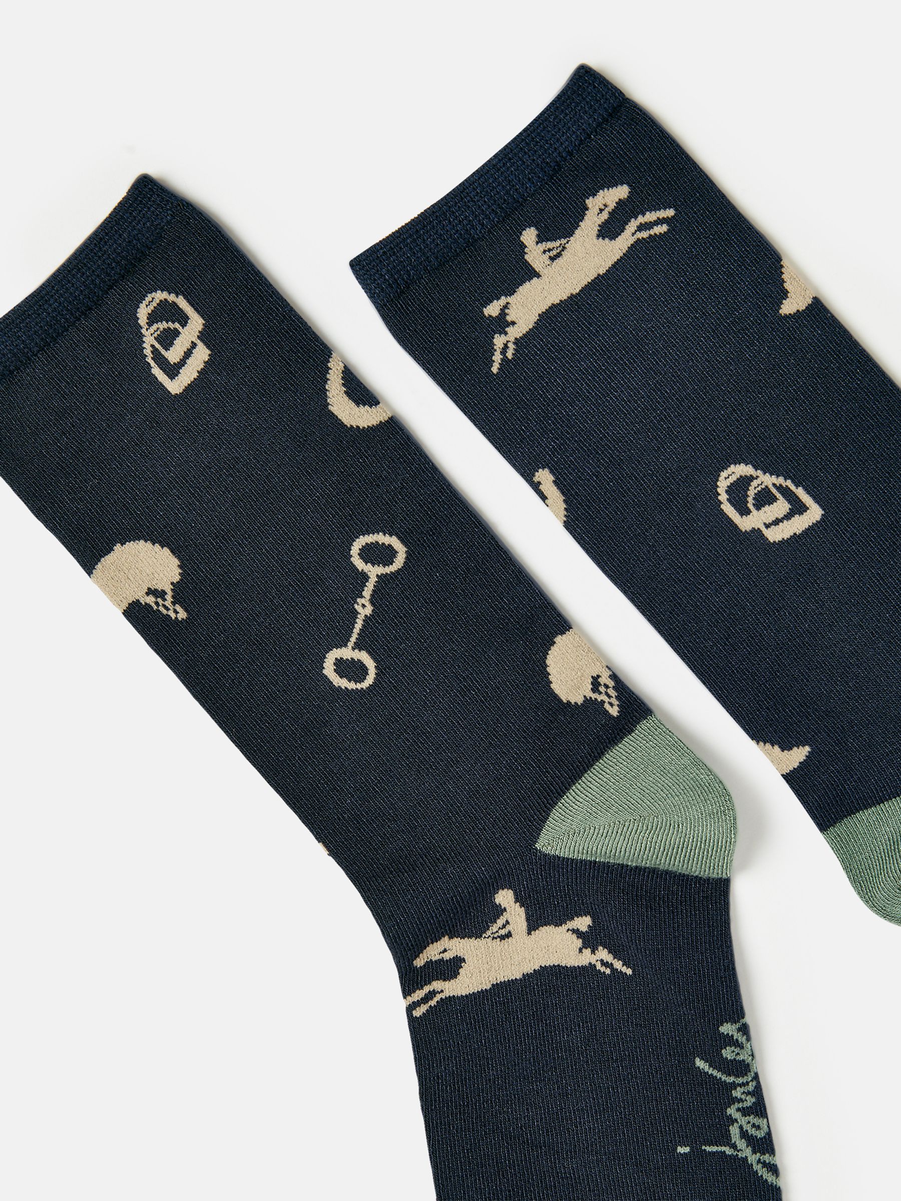 Excellent Everyday Navy Equestrian Ankle Socks - Image 3 of 8