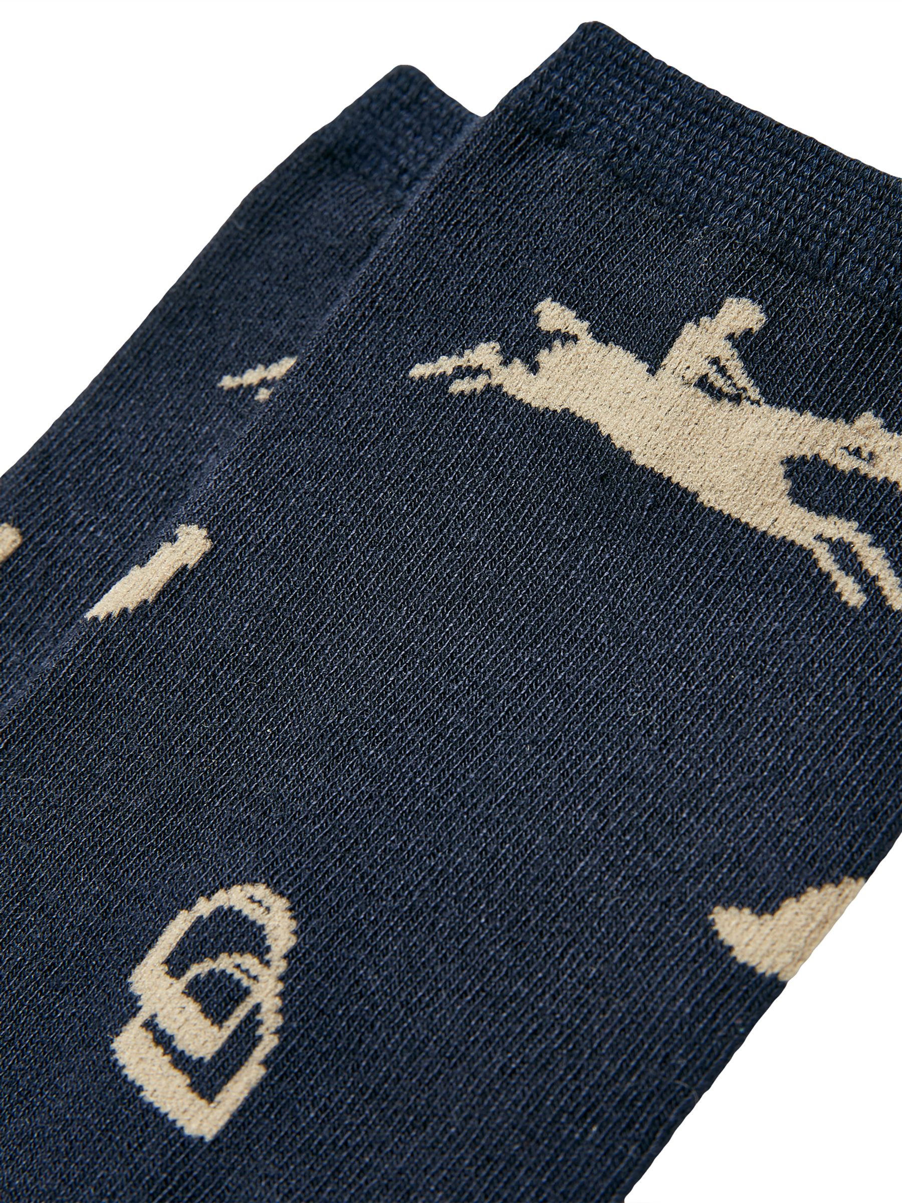 Excellent Everyday Navy Equestrian Ankle Socks - Image 7 of 8