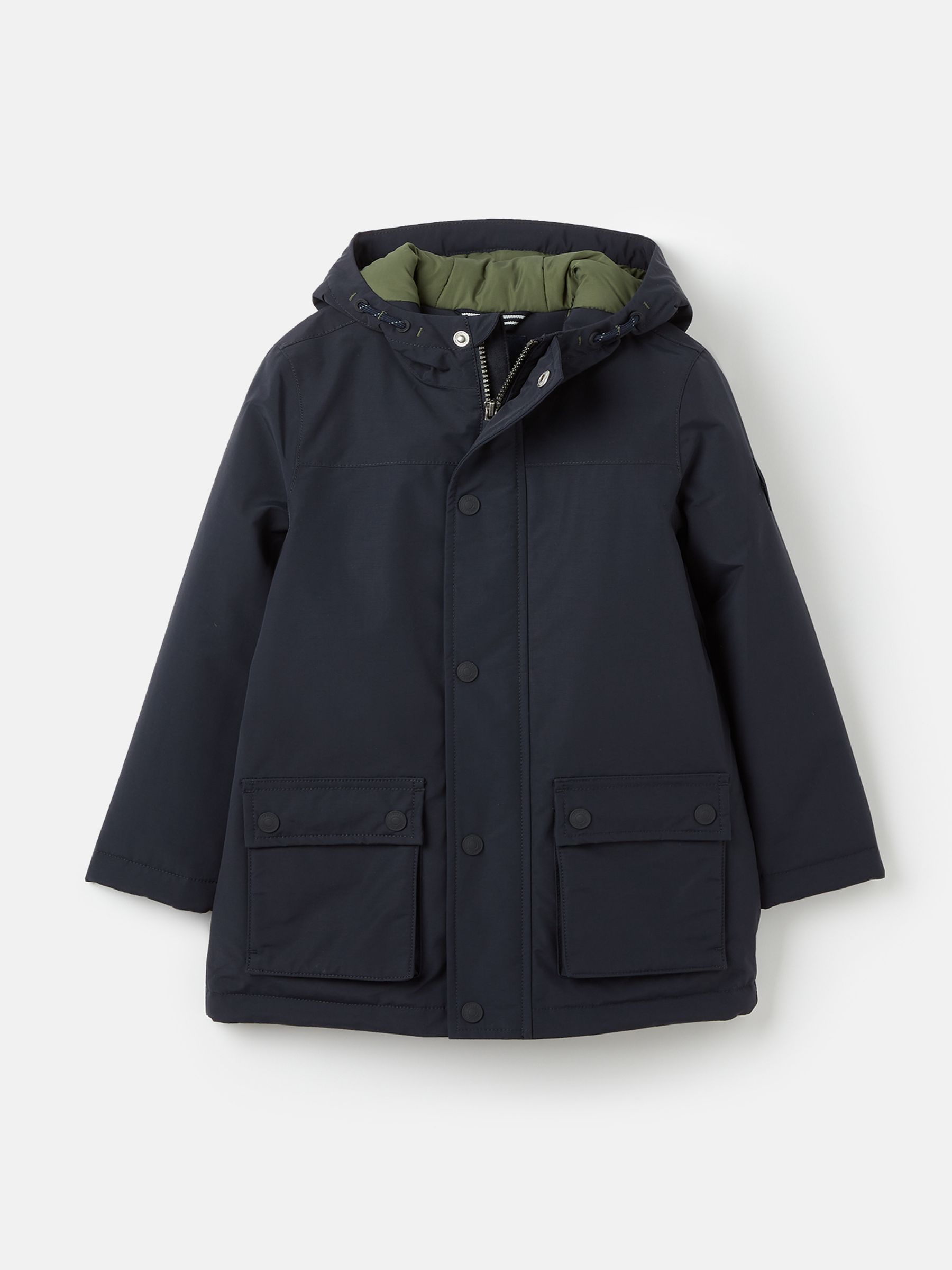 Autumn Layworth Navy Blue Waterproof Coat With Hood - Image 1 of 5