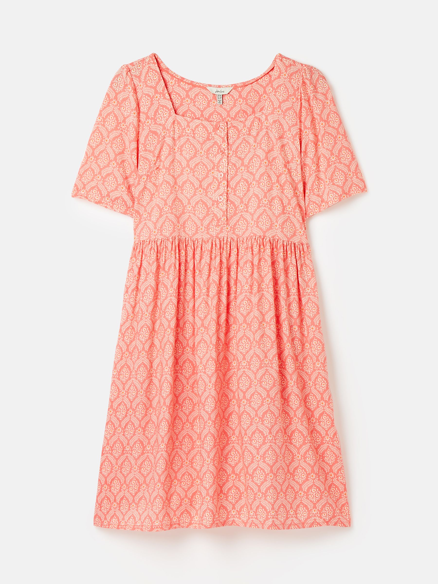 Norah Pink Square Neck Dress - Image 1 of 1