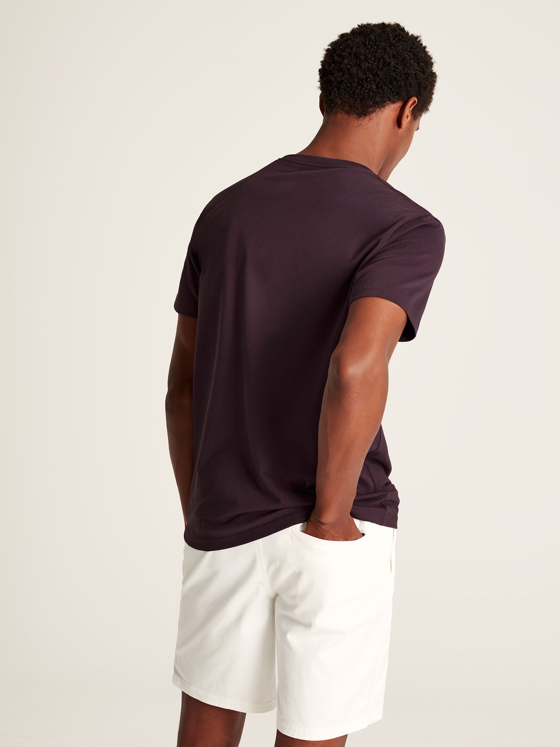 Denton Purple Plain Jersey T-Shirt - Image 2 of 5
