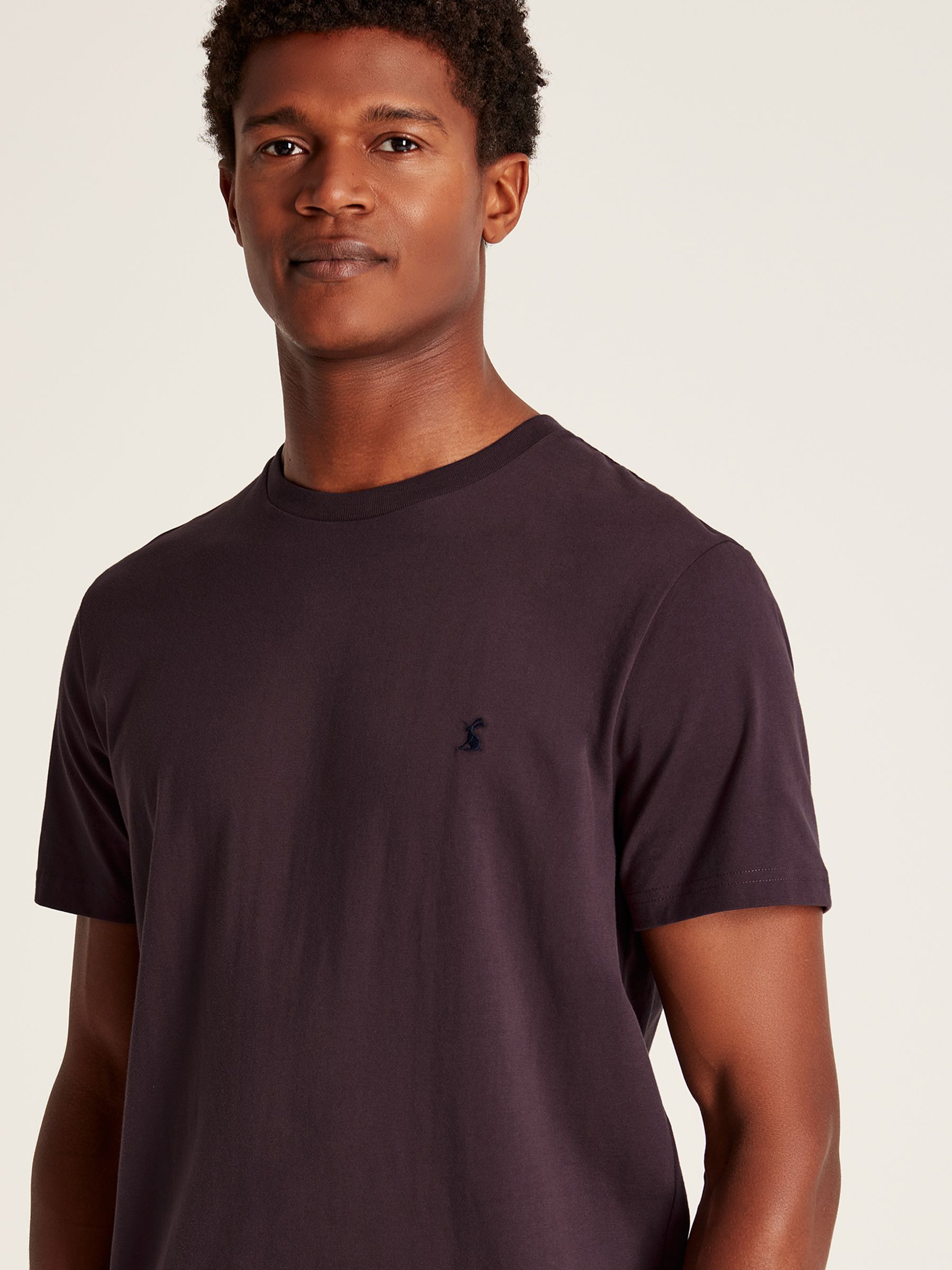 Denton Purple Plain Jersey T-Shirt - Image 4 of 5