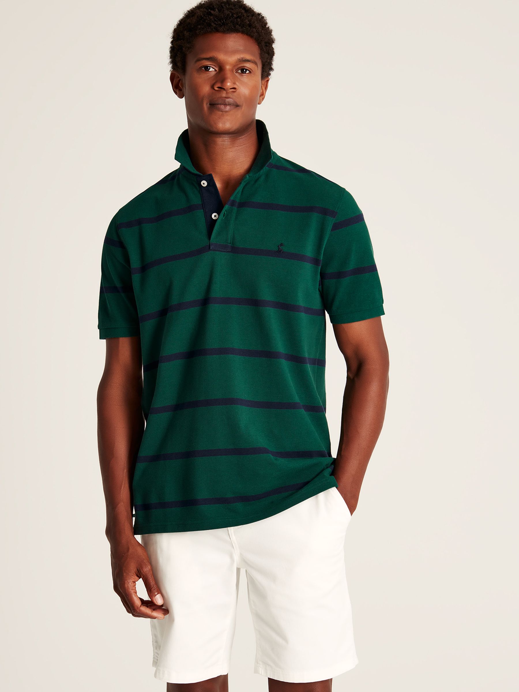 Filbert Green Classic Fit Striped Polo Shirt - Image 1 of 5