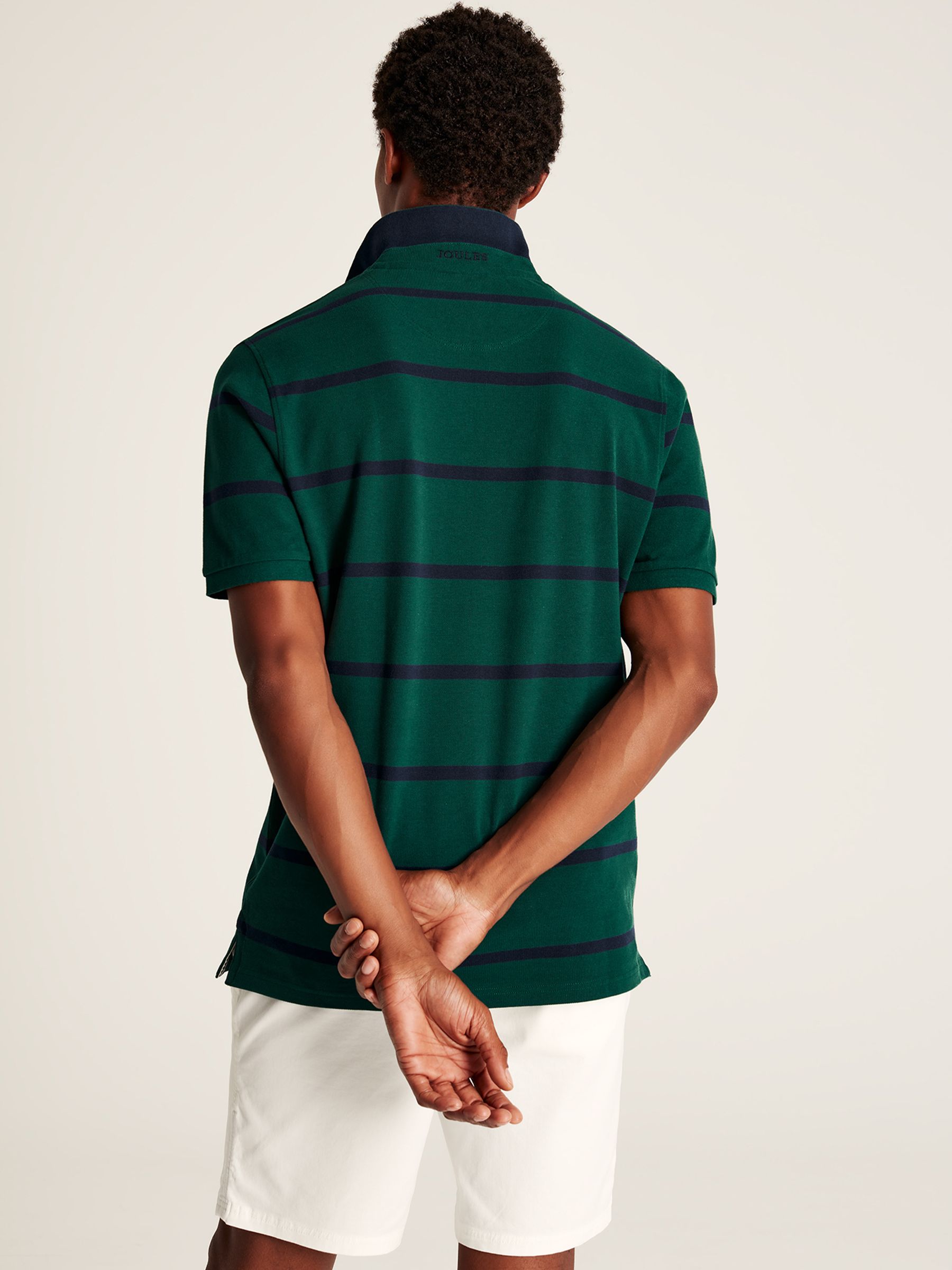 Filbert Green Classic Fit Striped Polo Shirt - Image 2 of 5