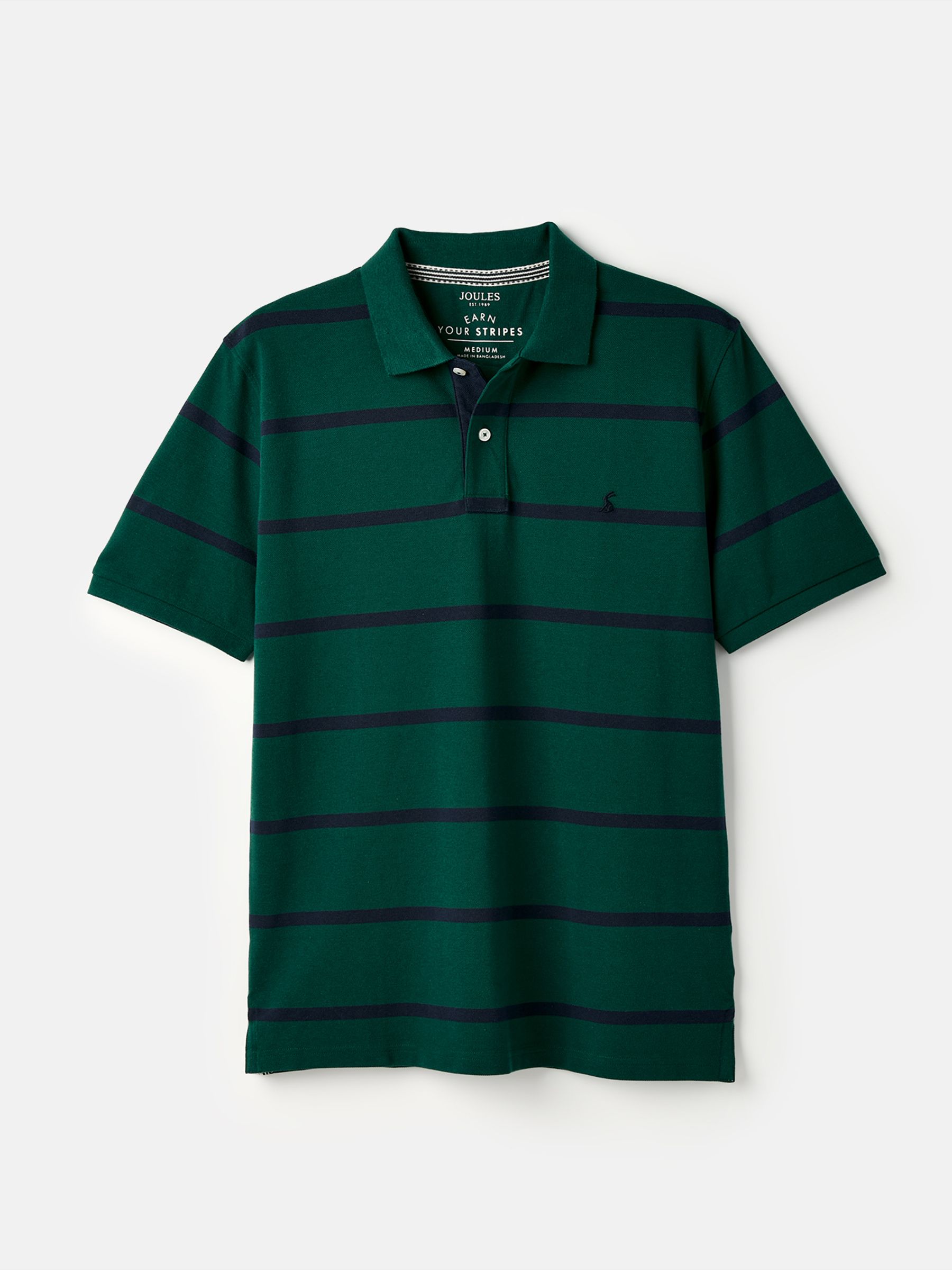 Filbert Green Classic Fit Striped Polo Shirt - Image 5 of 5