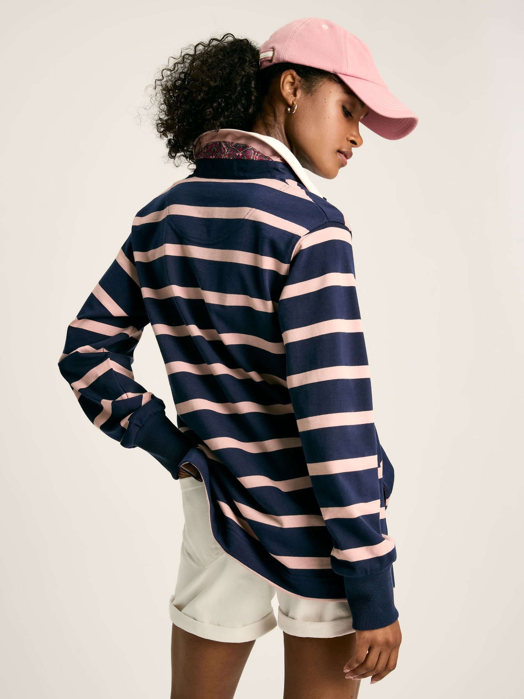 Sammie Navy Blue Striped Heavyweight Cotton Rugby Shirt - Image 2 of 6