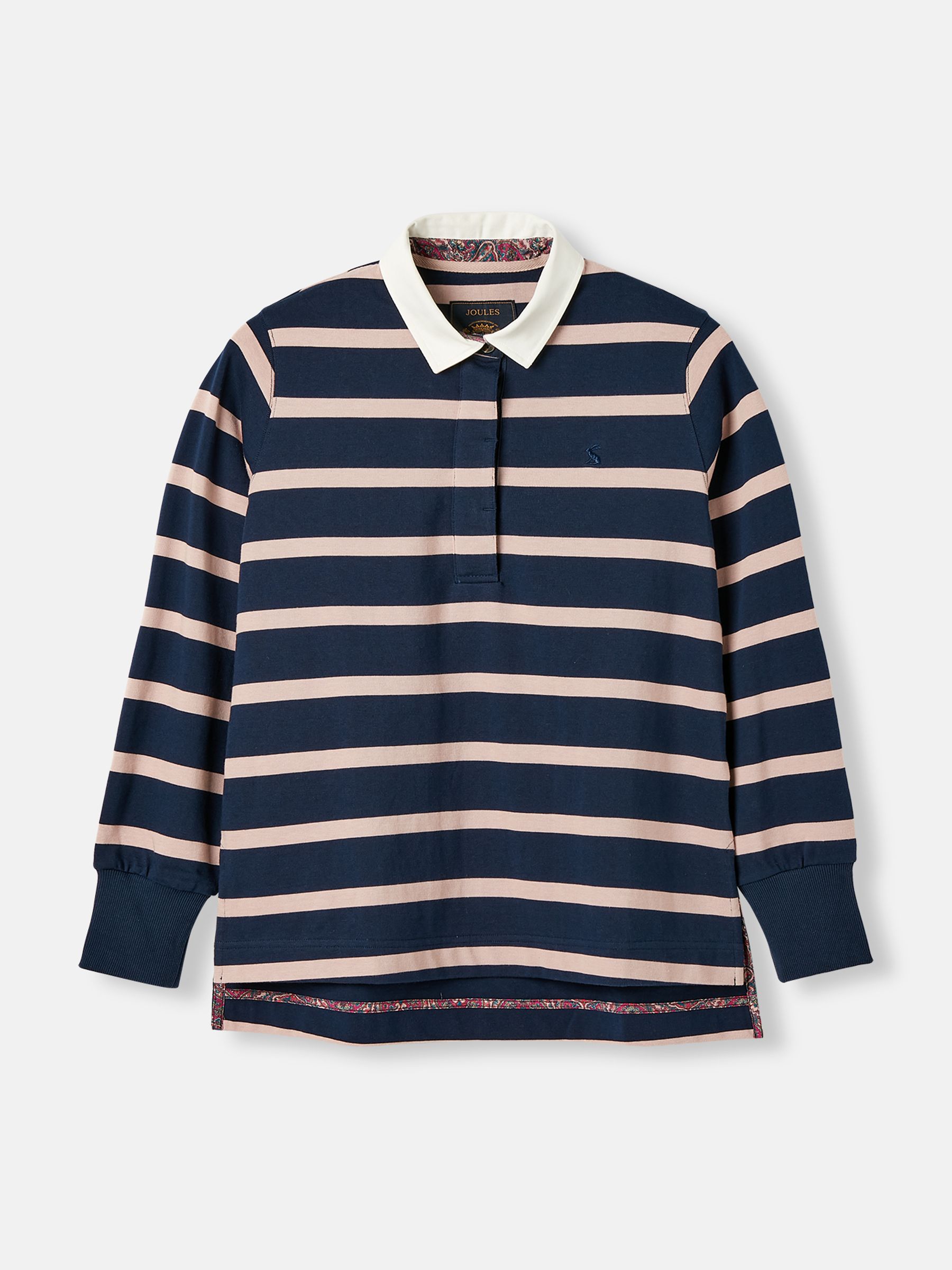 Sammie Navy Blue Striped Heavyweight Cotton Rugby Shirt - Image 6 of 6
