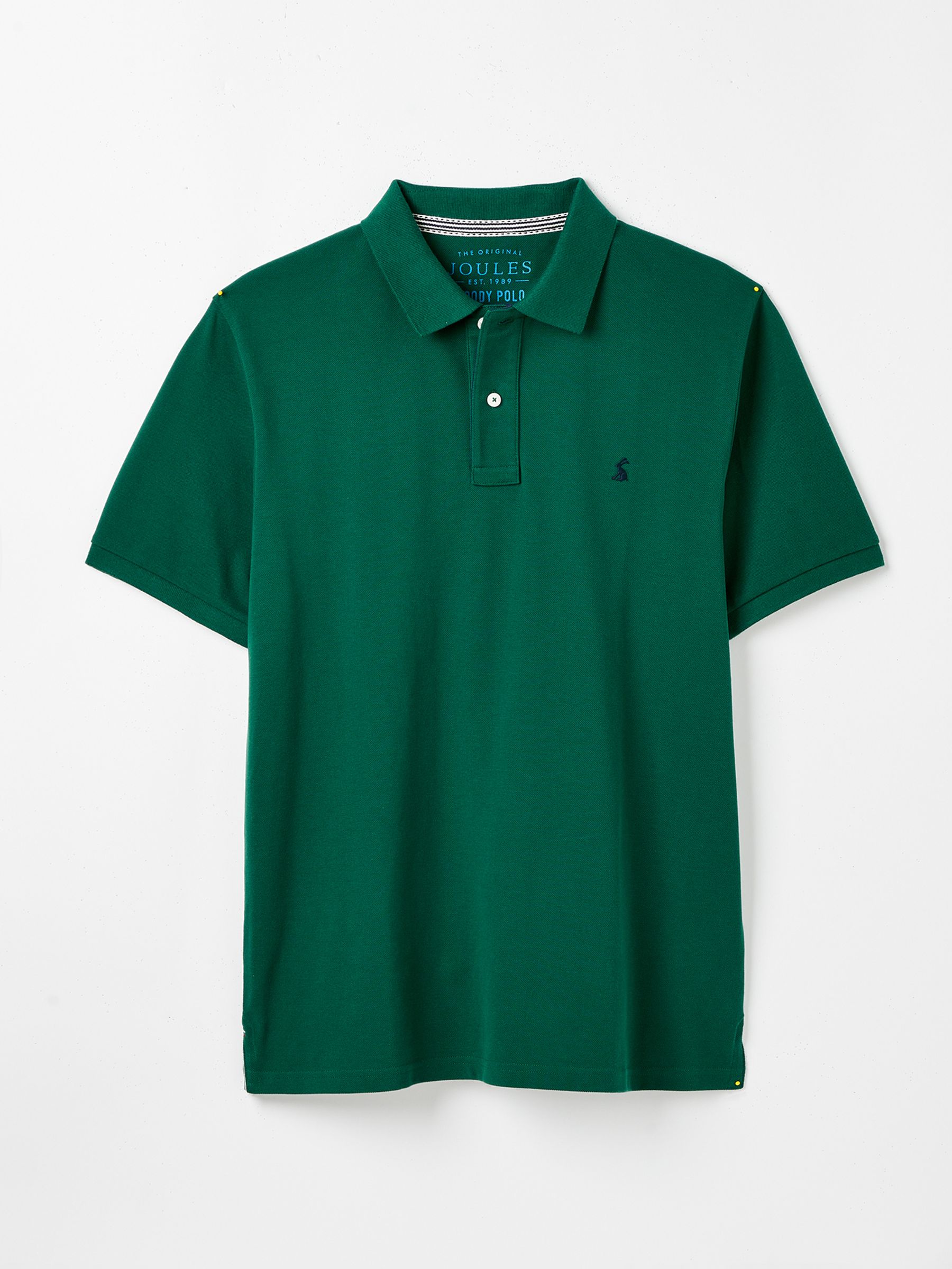 Woody Dark Green Regular Fit Cotton Pique Polo Shirt - Image 1 of 1