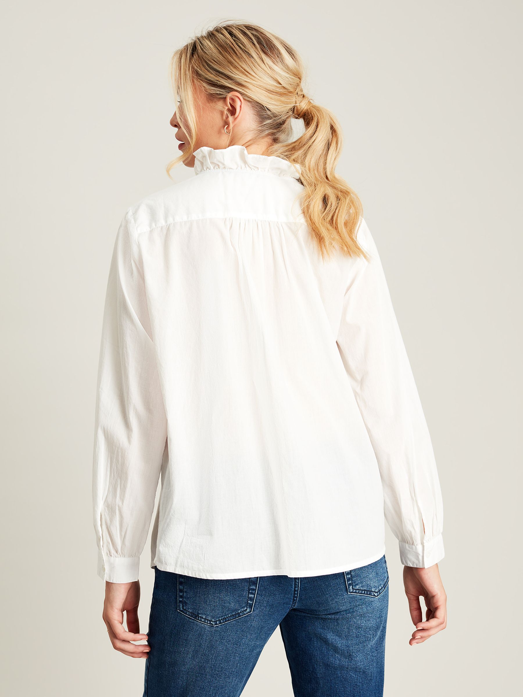 Melanie White Frill Blouse - Image 3 of 5