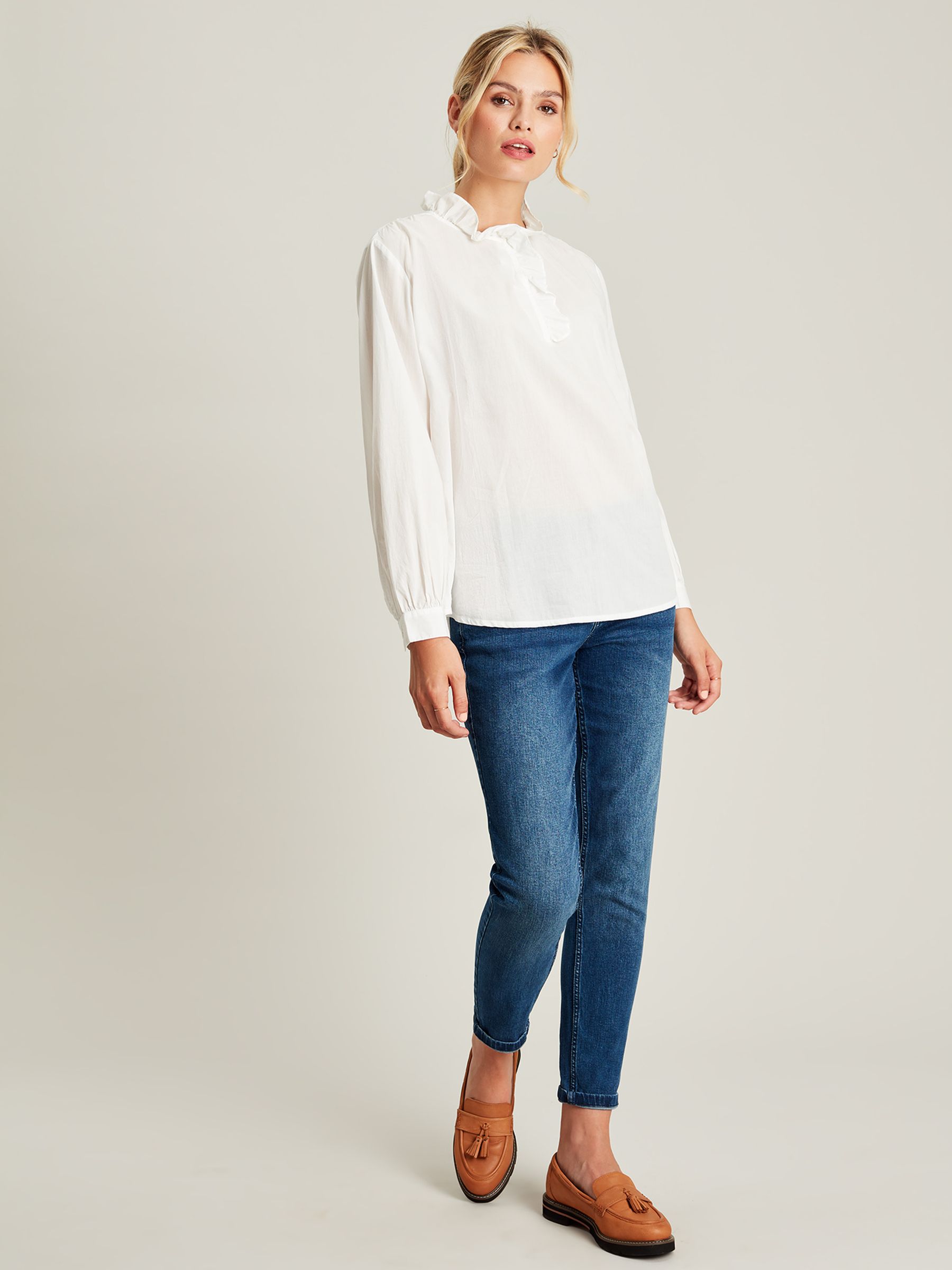 Melanie White Frill Blouse - Image 4 of 5