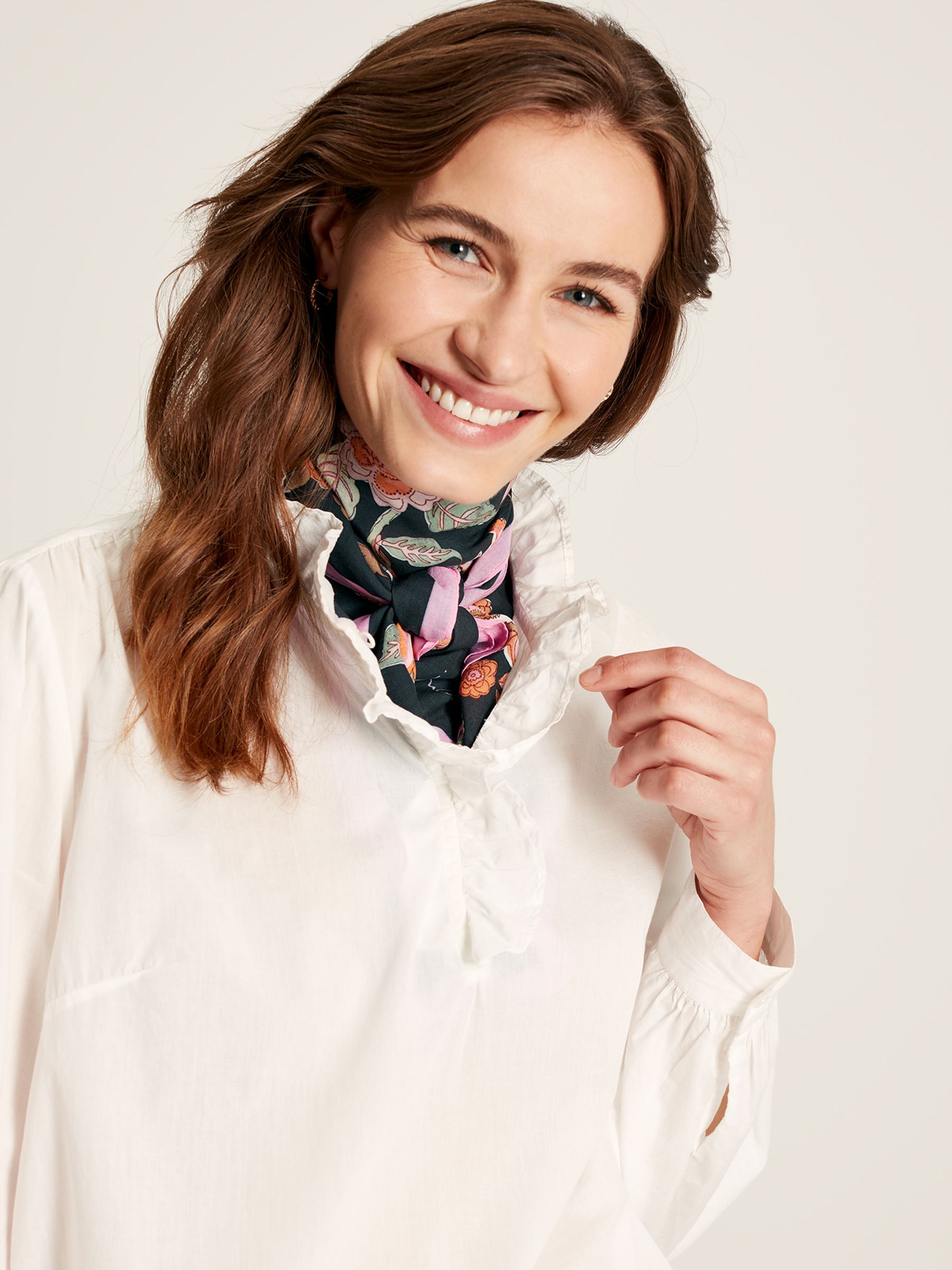 Middleton Grey Printed Square Scarf - Image 6 of 10