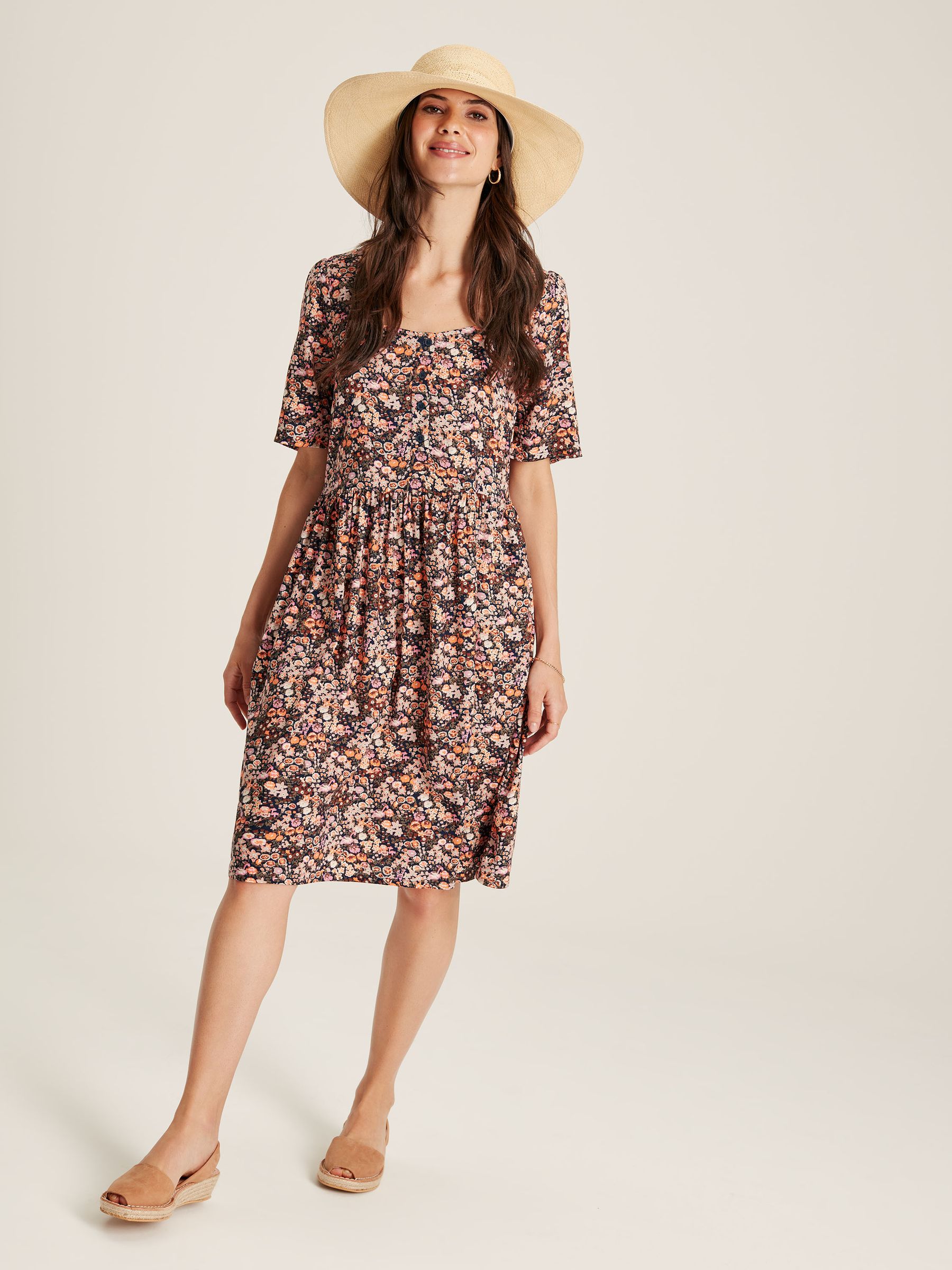 Norah Multi Square Neck Dress - Image 1 of 6