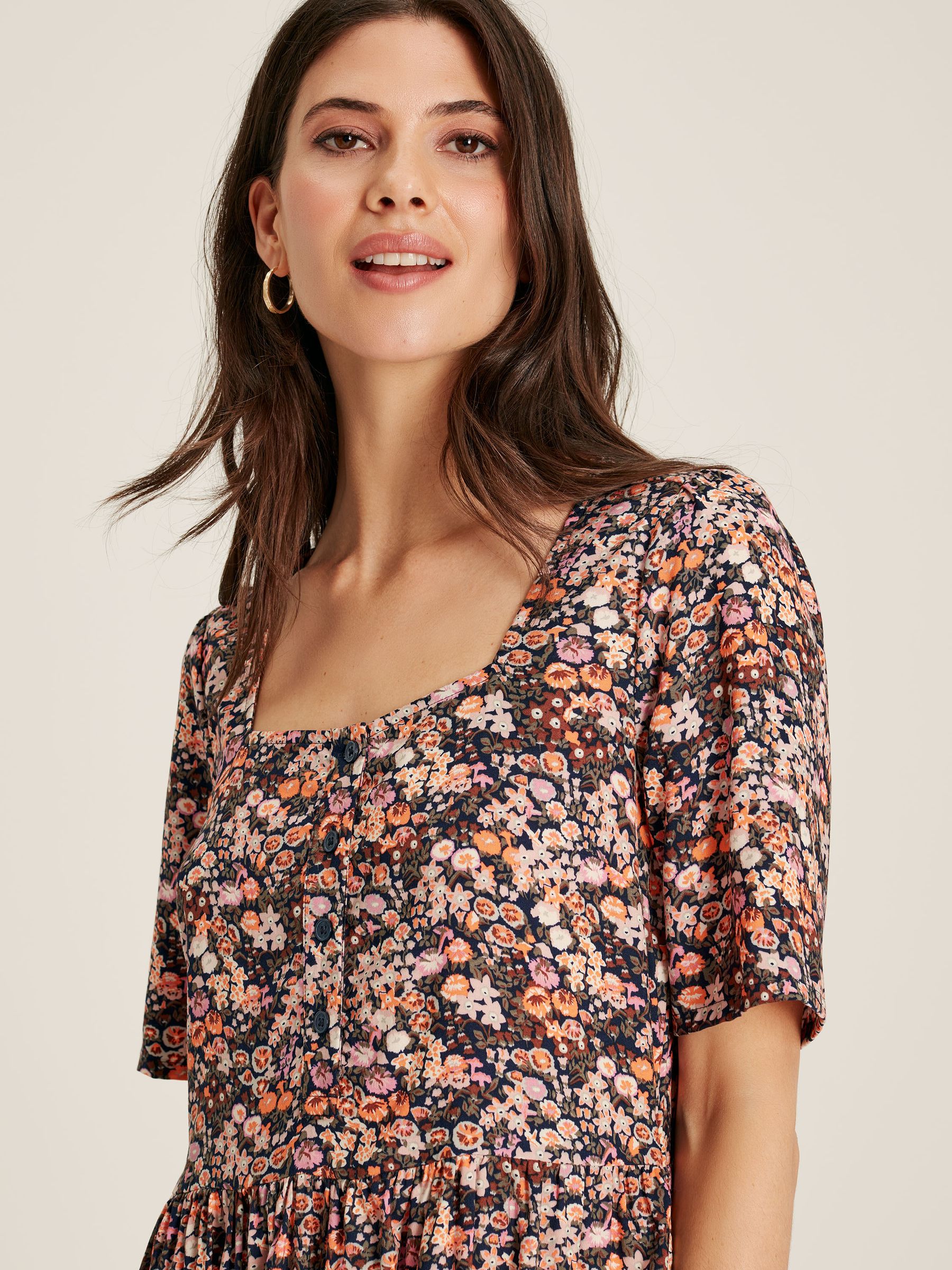Norah Multi Square Neck Dress - Image 4 of 6