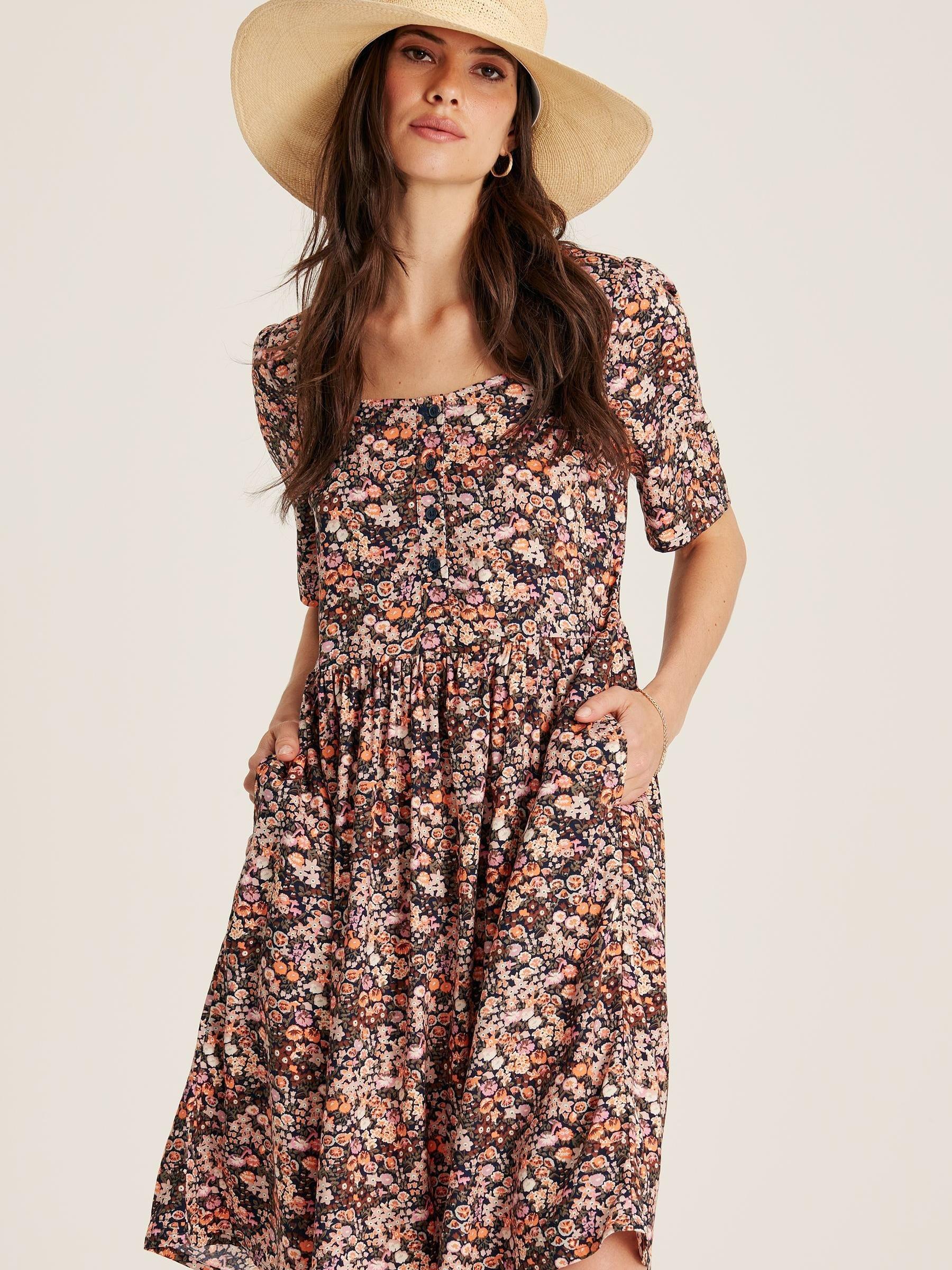 Norah Multi Square Neck Dress - Image 6 of 6