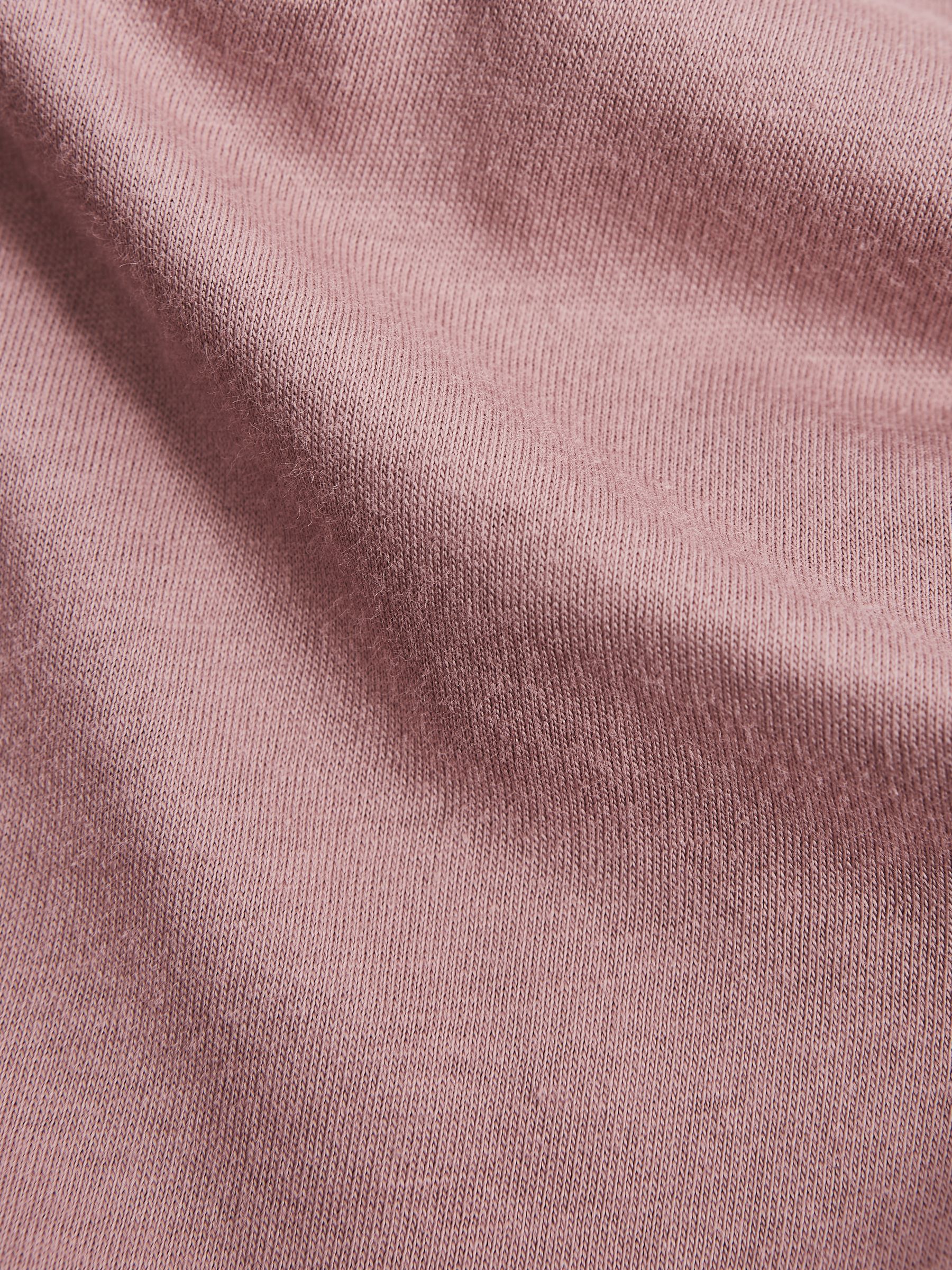 3-9 yrs Cotton-Blend Jersey Crew-Neck T-Shirt in Pink Dusty Rose - Image 7 of 7