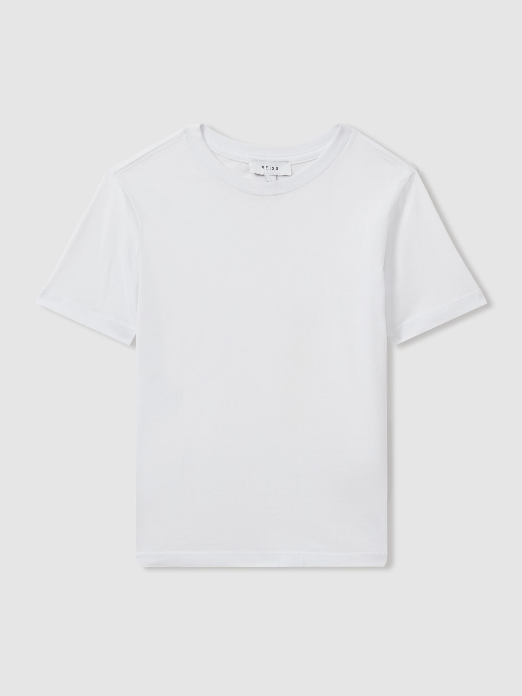 9-13 yrs Crew Neck T-Shirt in White - Image 1 of 7